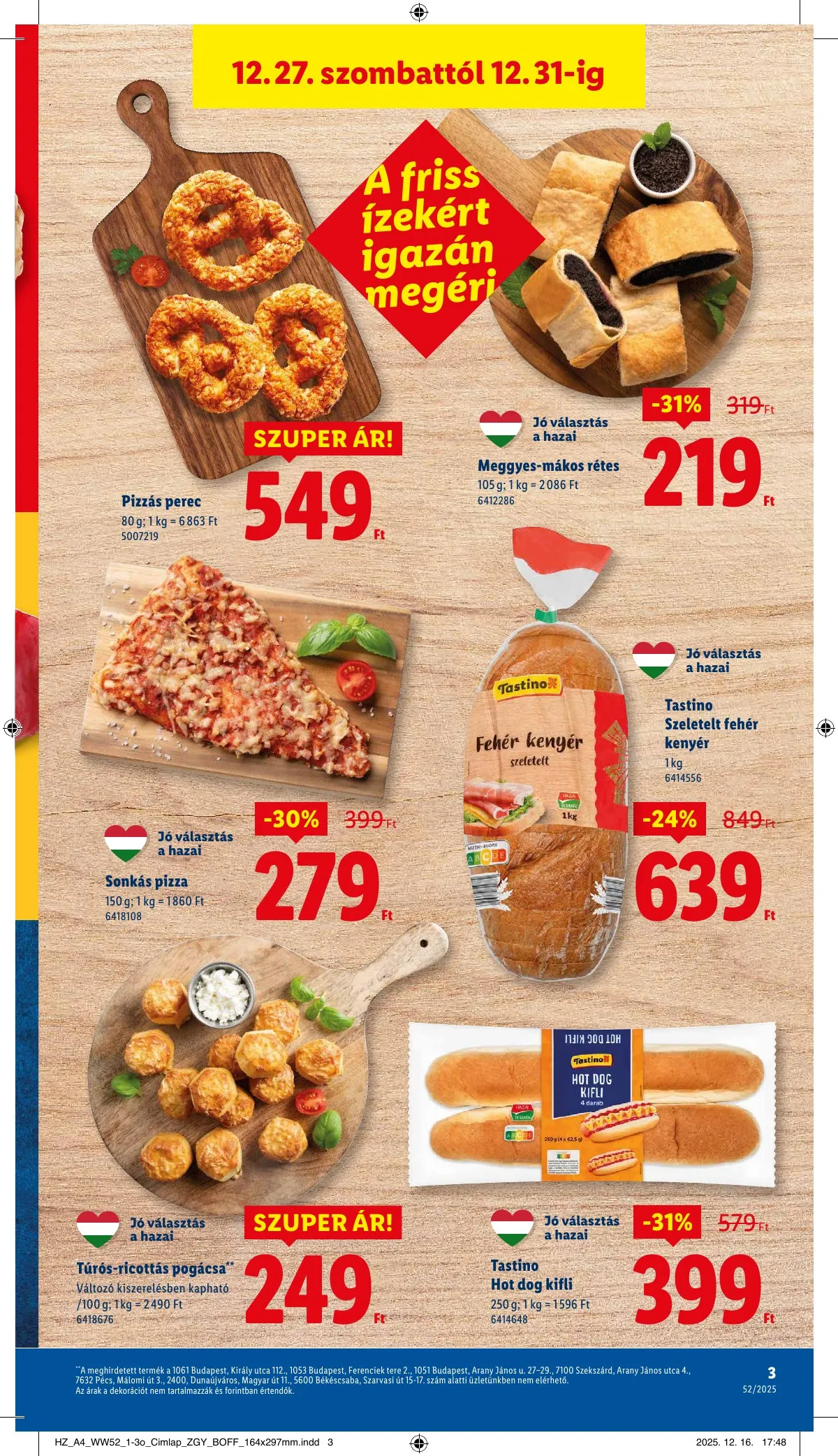 Lidl akciós újság 12.27–12.31 – 3. oldal