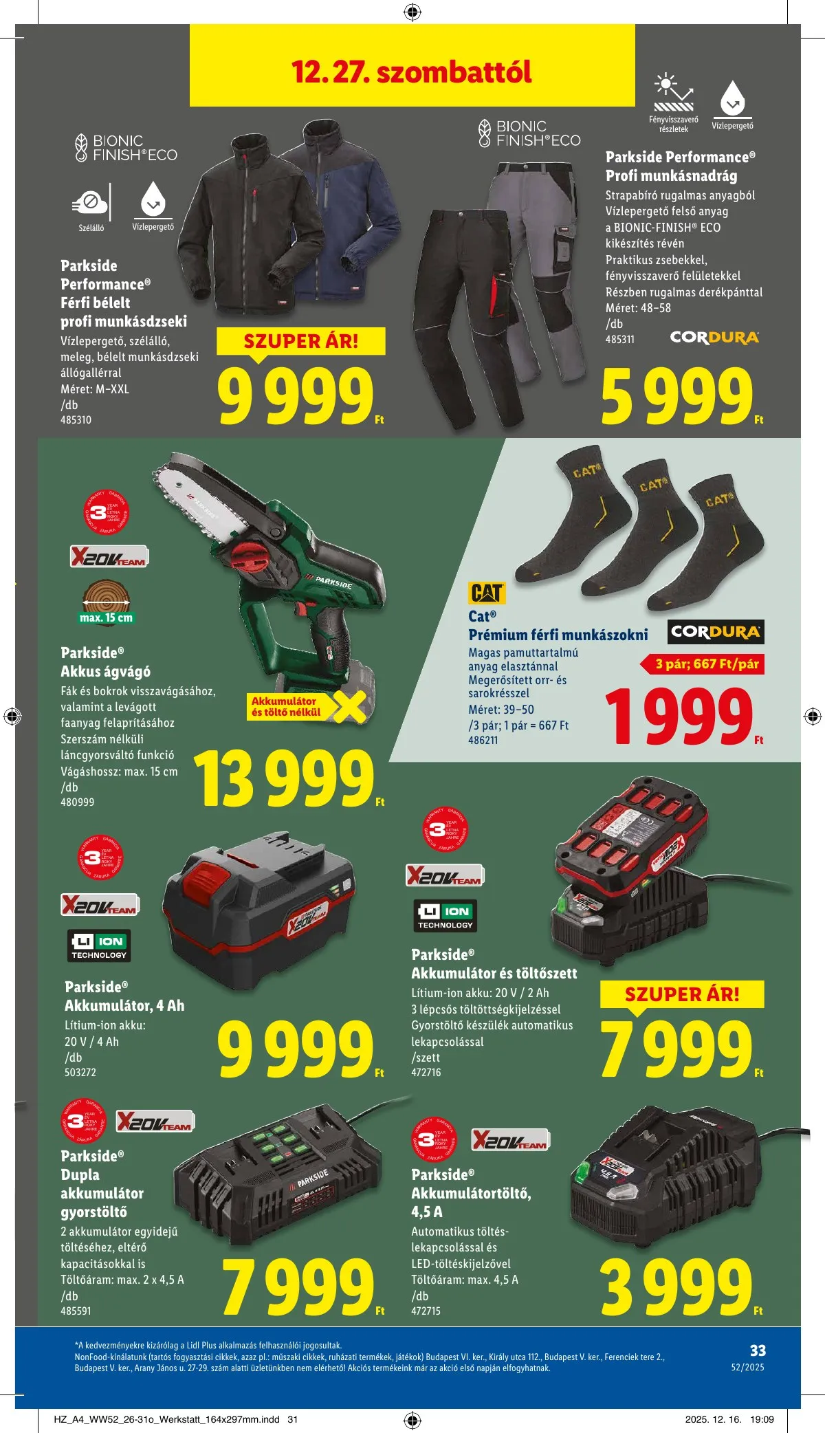 Lidl akciós újság 12.27–12.31 – 33. oldal