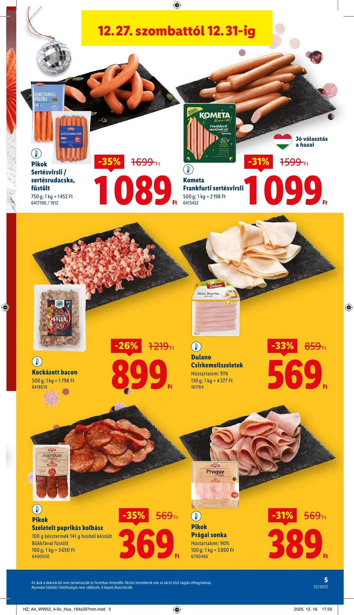 Lidl akciós újság 12.27–12.31 – 5. oldal
