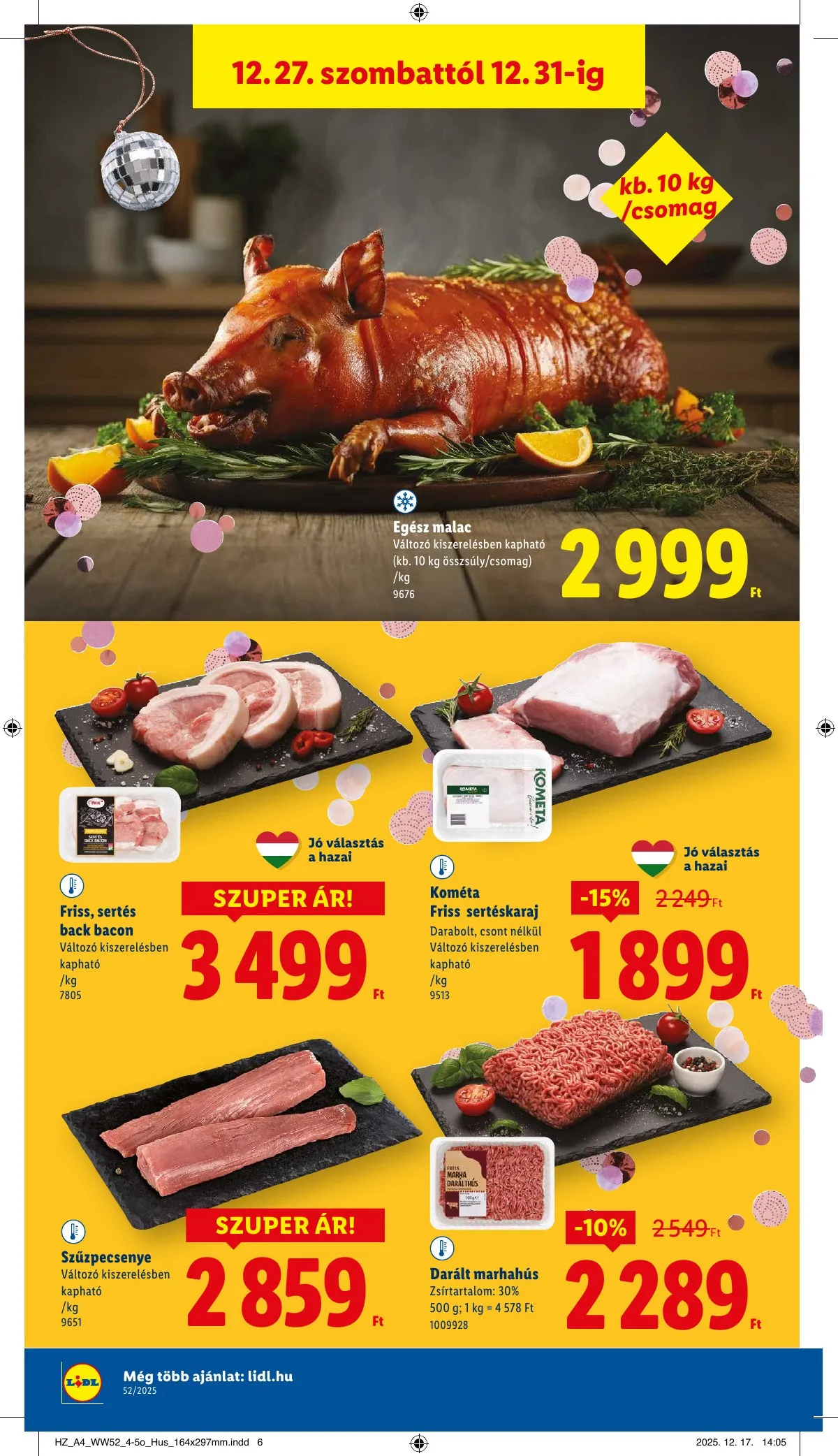 Lidl akciós újság 12.27–12.31 – 6. oldal