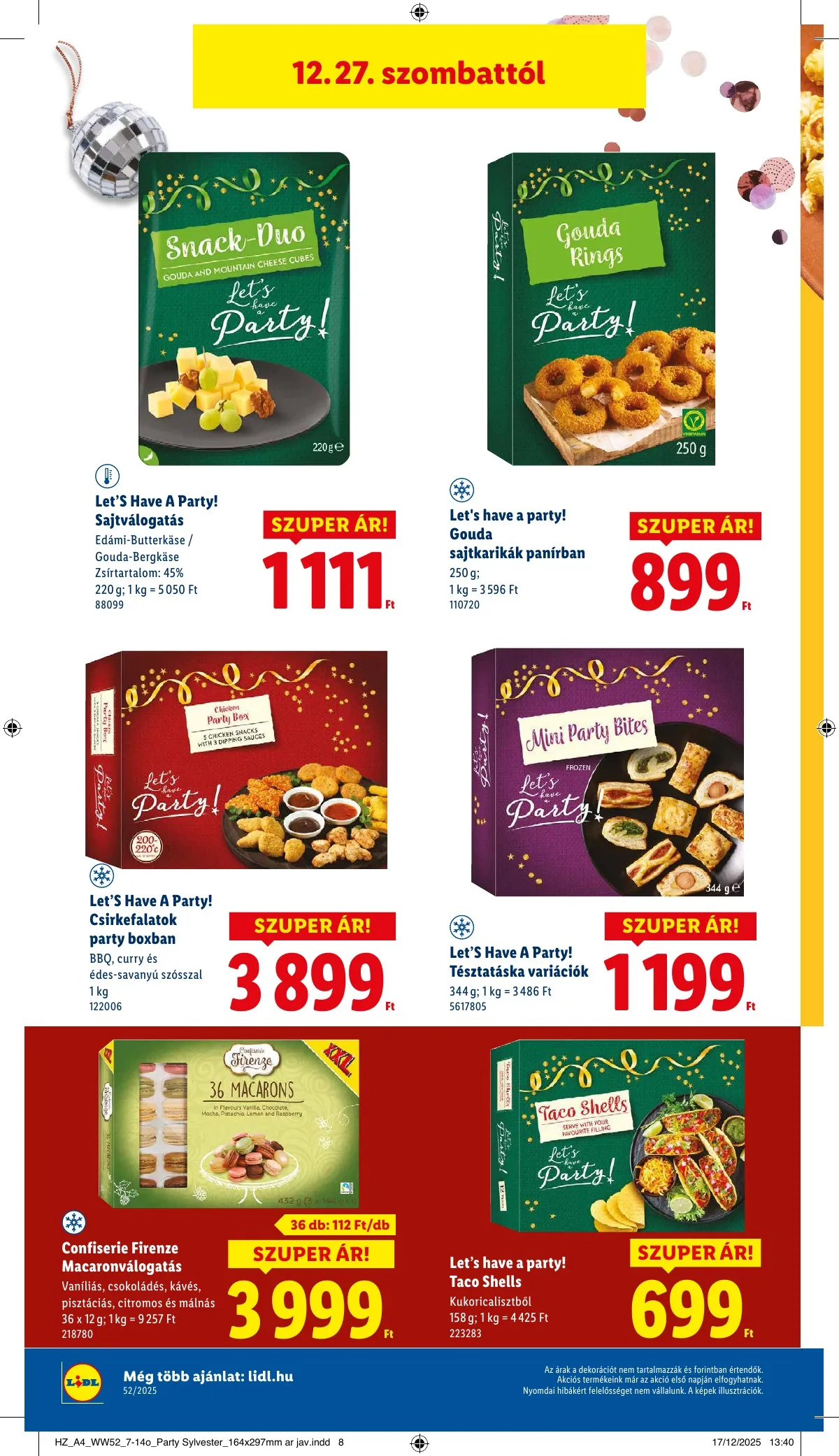 Lidl akciós újság 12.27–12.31 – 8. oldal