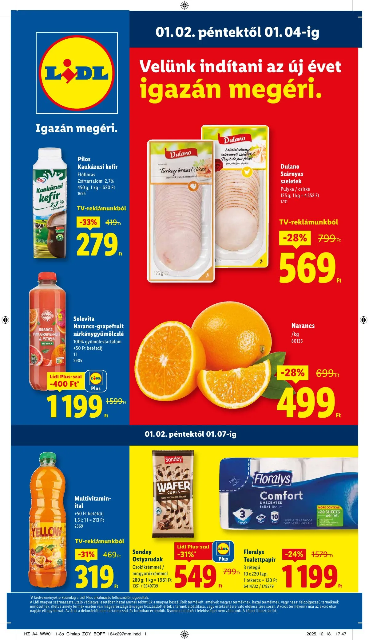 Lidl akciós újság 01.02–01.07