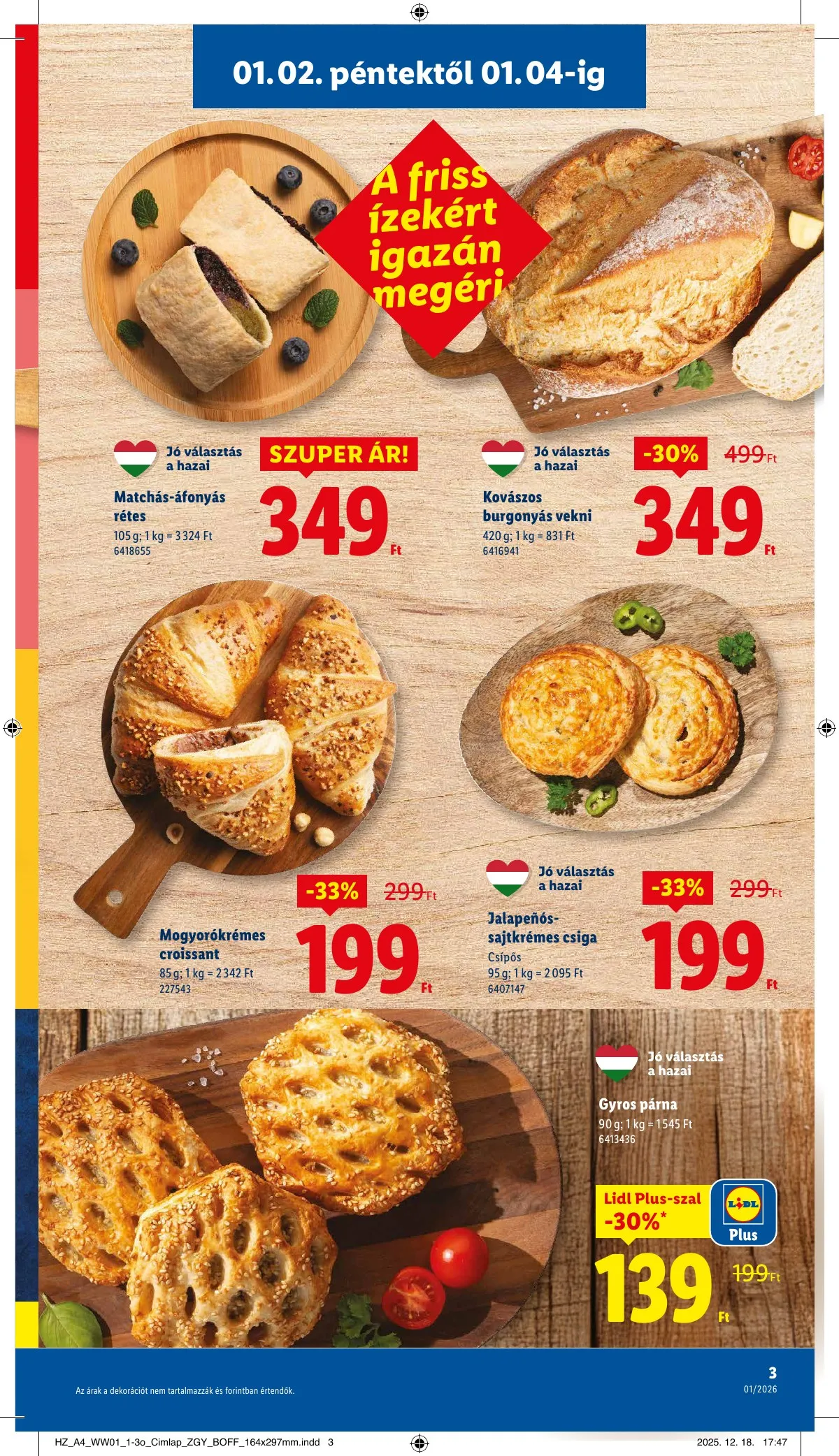 Lidl akciós újság 01.02–01.07 – 3. oldal