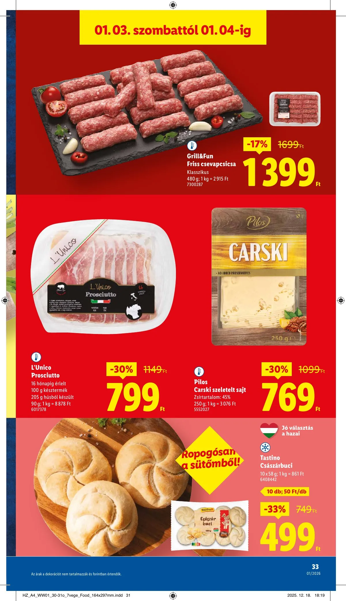 Lidl akciós újság 01.02–01.07 – 33. oldal