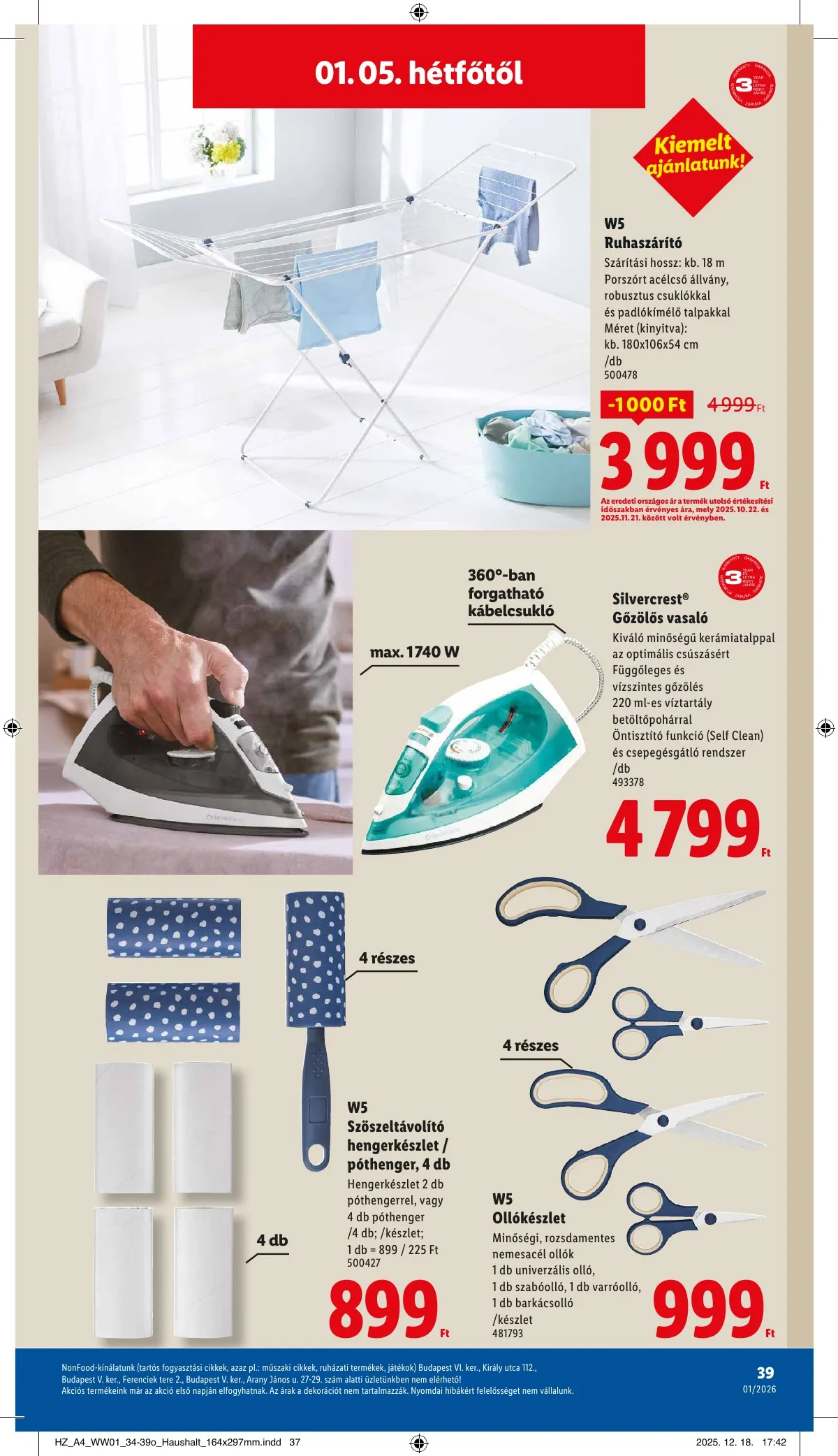 Lidl akciós újság 01.02–01.07 – 39. oldal