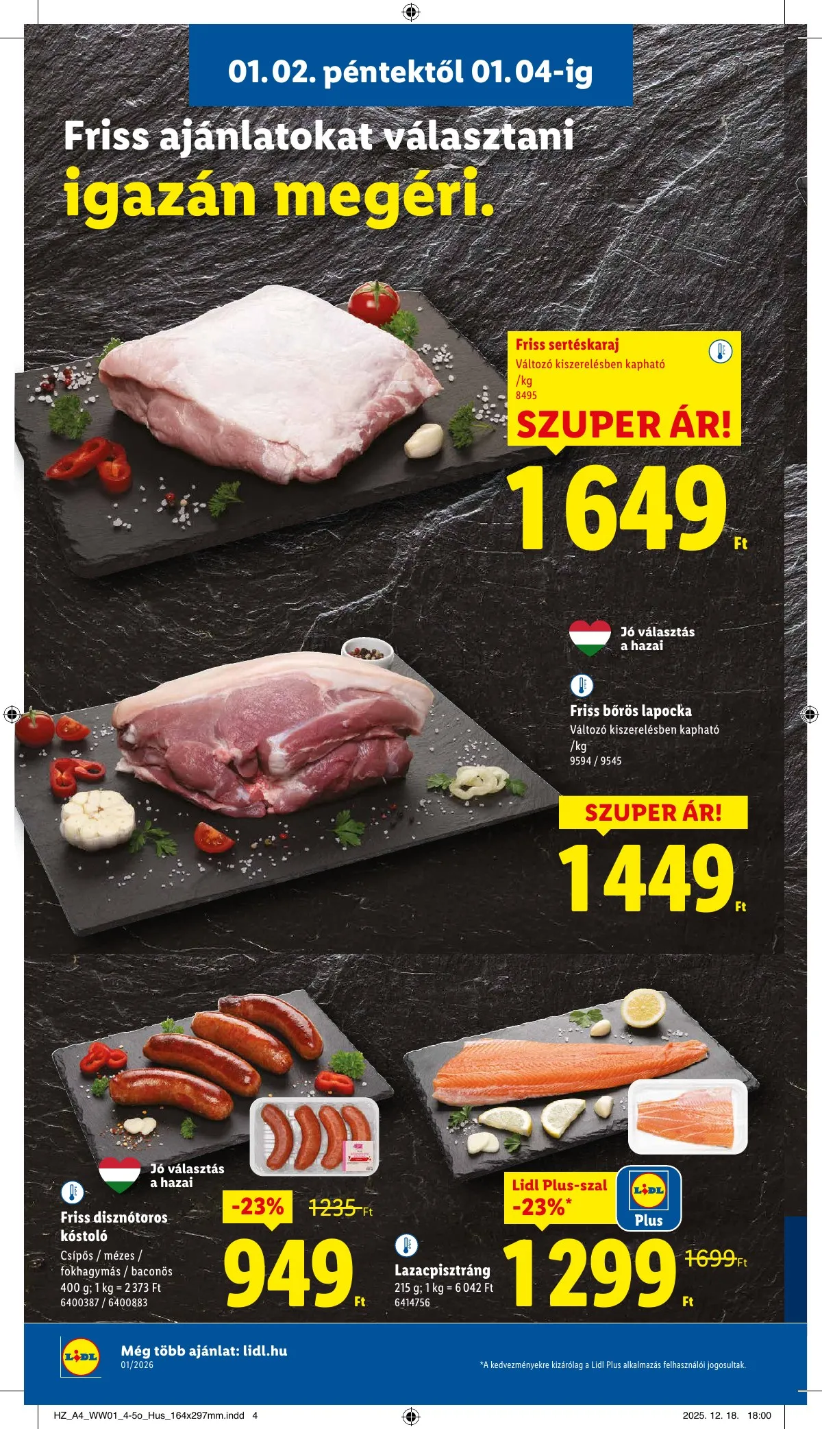Lidl akciós újság 01.02–01.07 – 4. oldal