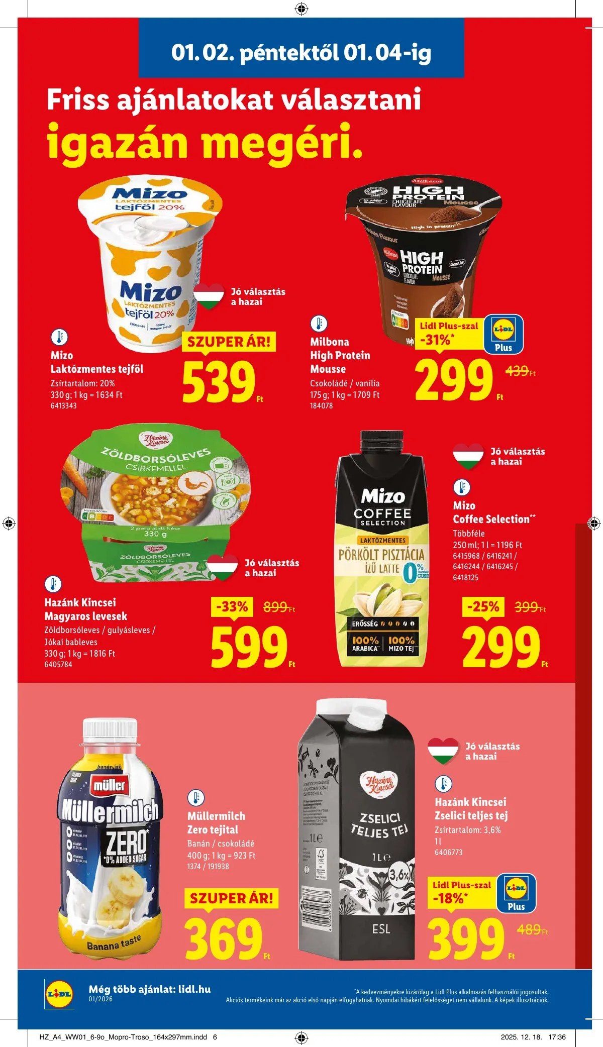 Lidl akciós újság 01.02–01.07 – 6. oldal