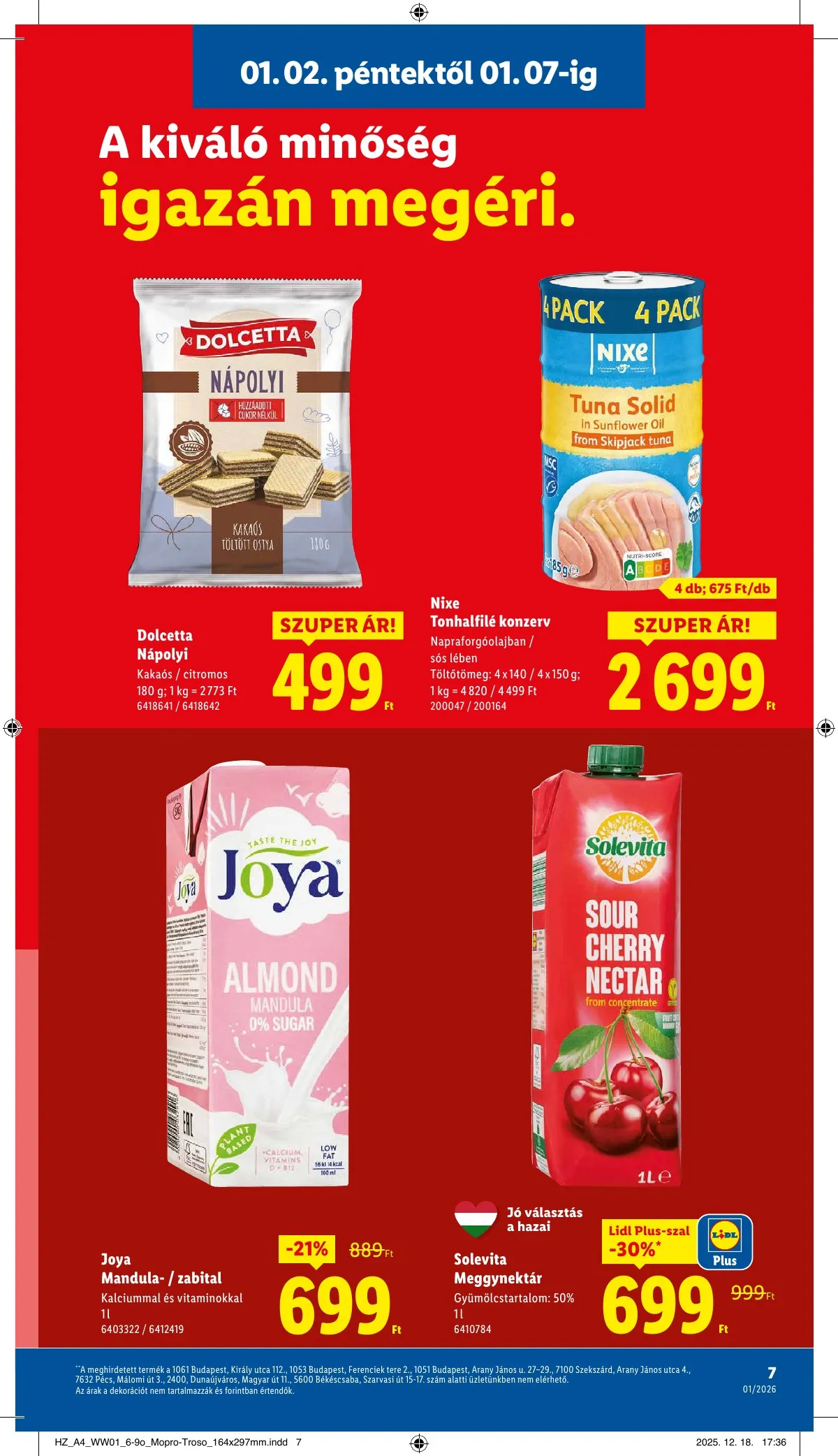 Lidl akciós újság 01.02–01.07 – 7. oldal