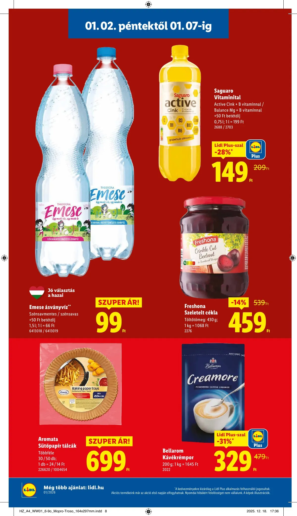 Lidl akciós újság 01.02–01.07 – 8. oldal