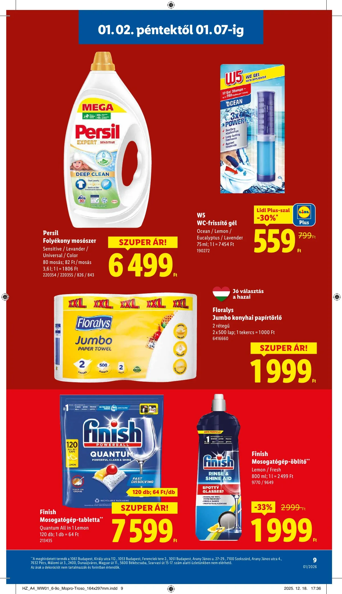 Lidl akciós újság 01.02–01.07 – 9. oldal