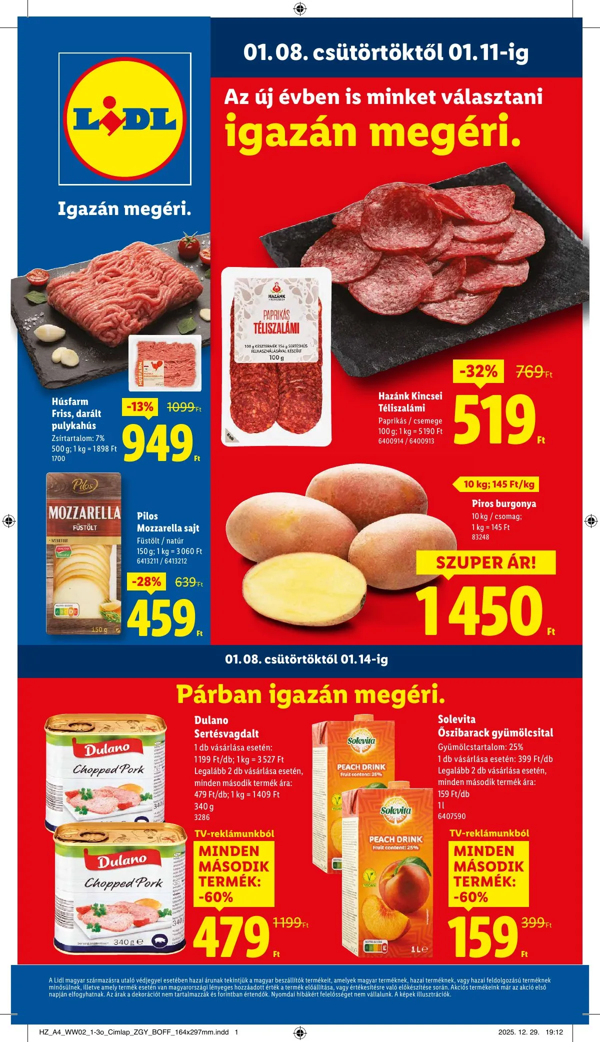Lidl akciós újság 01.08–01.14