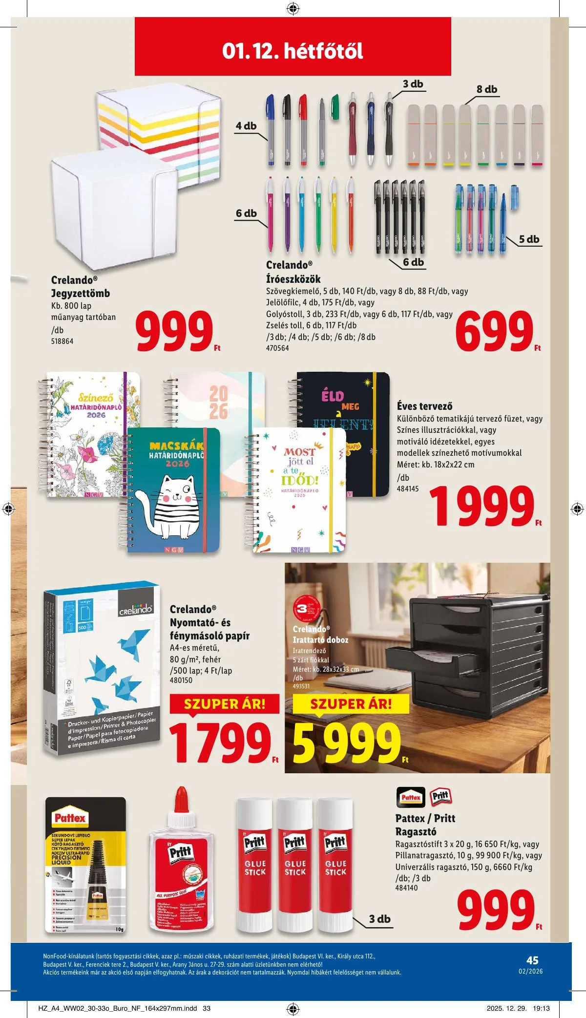 Lidl akciós újság 01.08–01.14 – 45. oldal