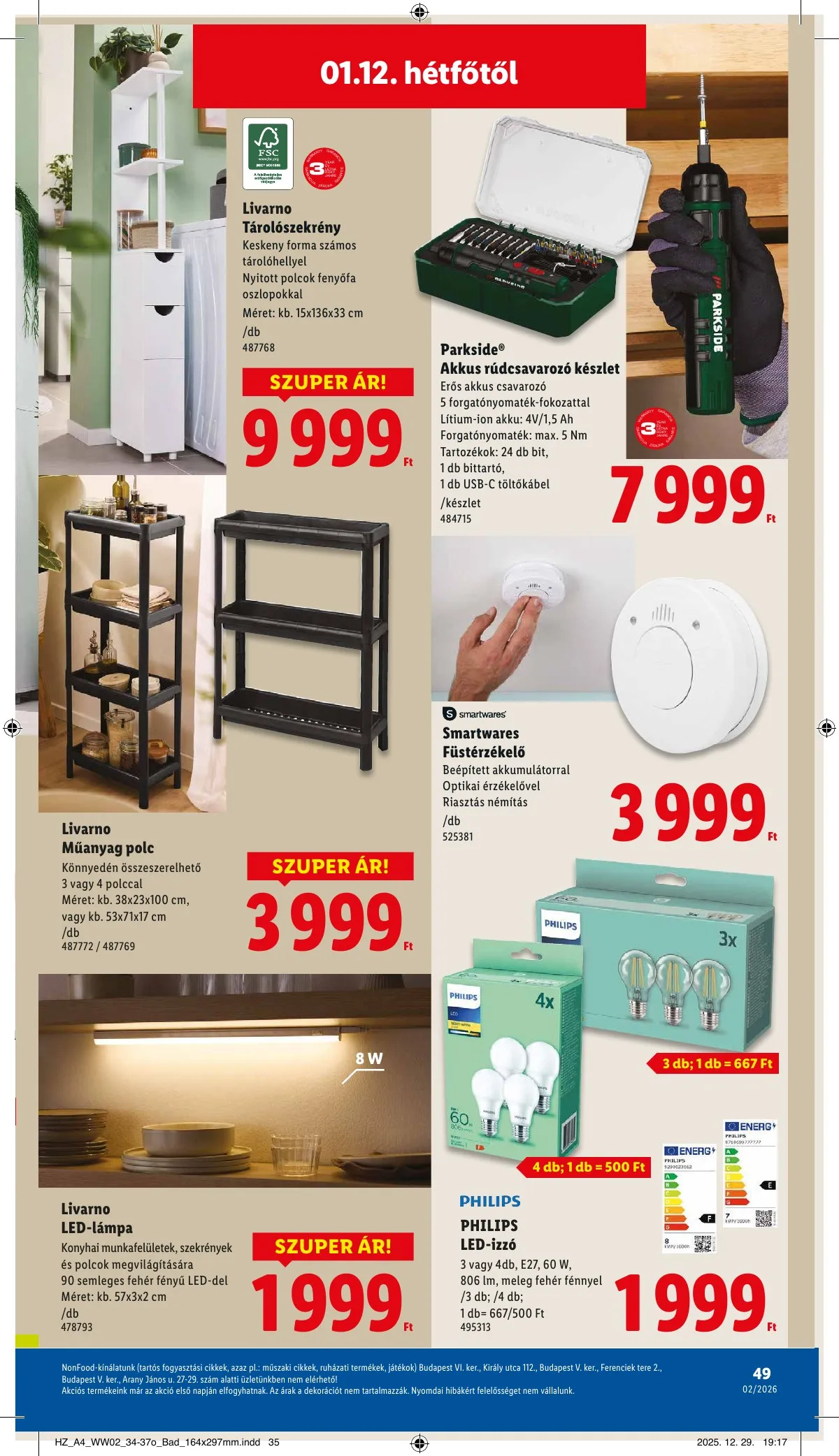 Lidl akciós újság 01.08–01.14 – 49. oldal