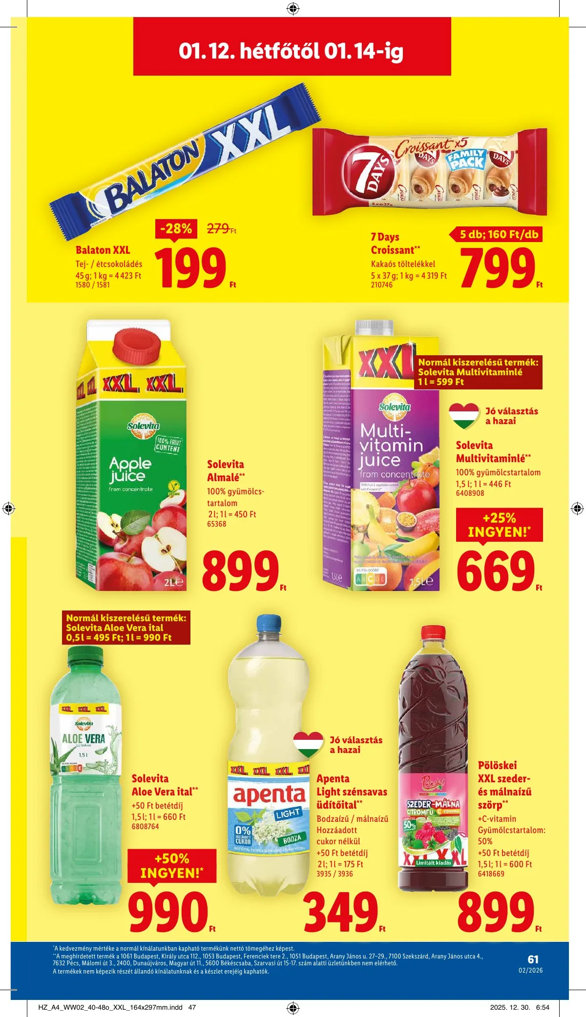Lidl akciós újság 01.08–01.14 – 61. oldal