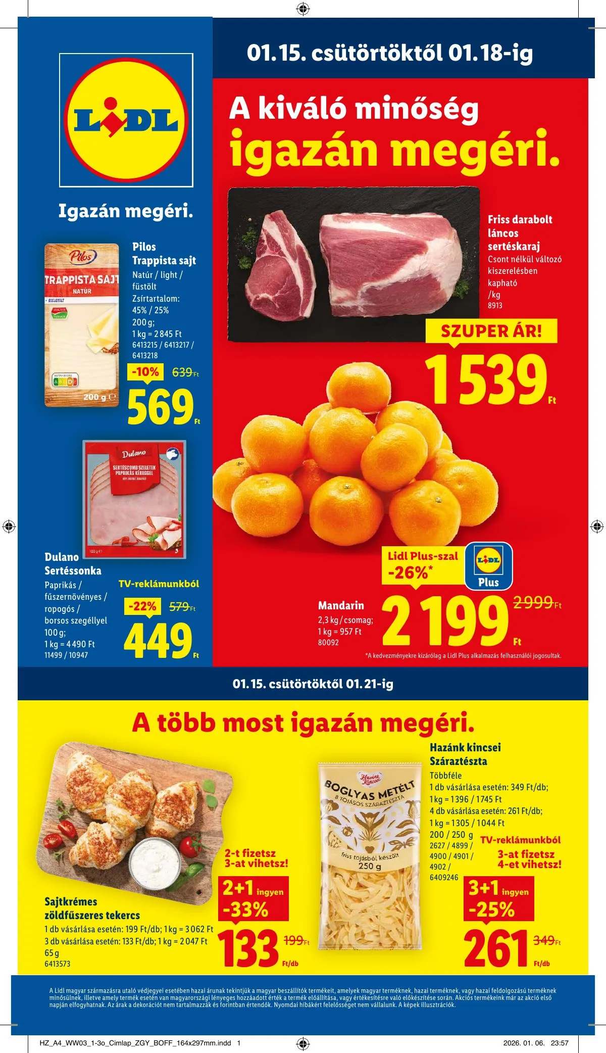 Lidl akciós újság 01.15–01.21