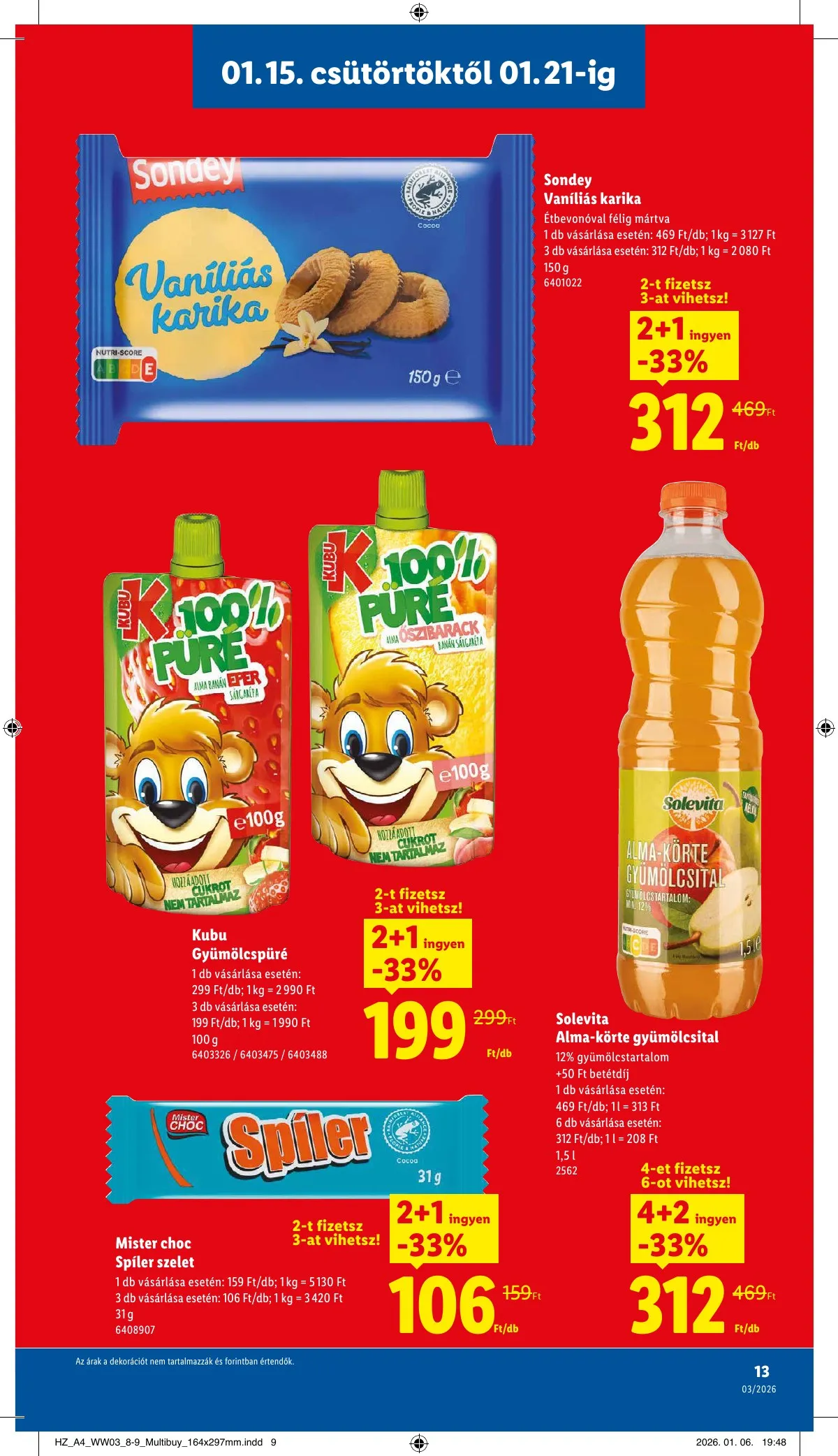 Lidl akciós újság 01.15–01.21 – 13. oldal