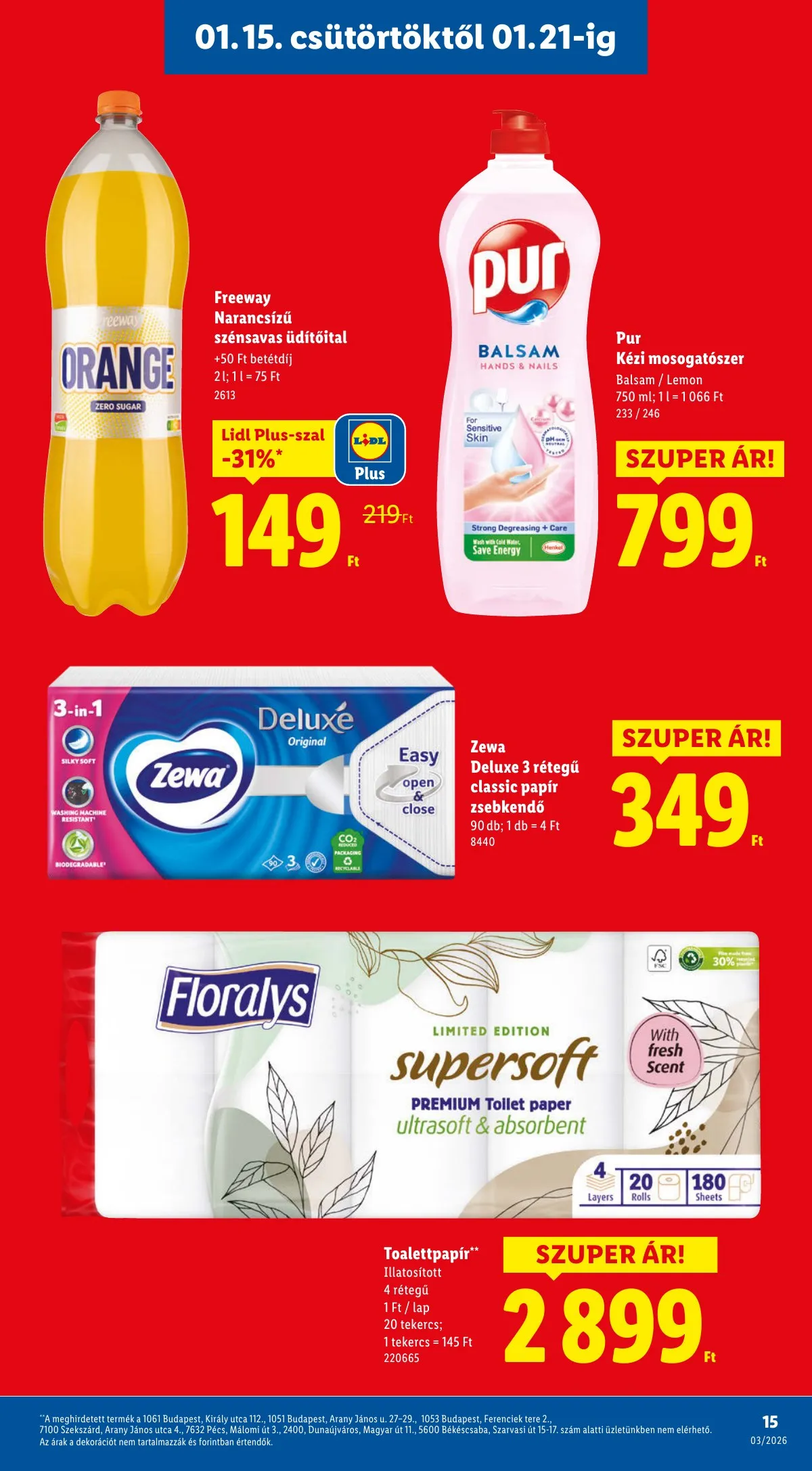 Lidl akciós újság 01.15–01.21 – 15. oldal
