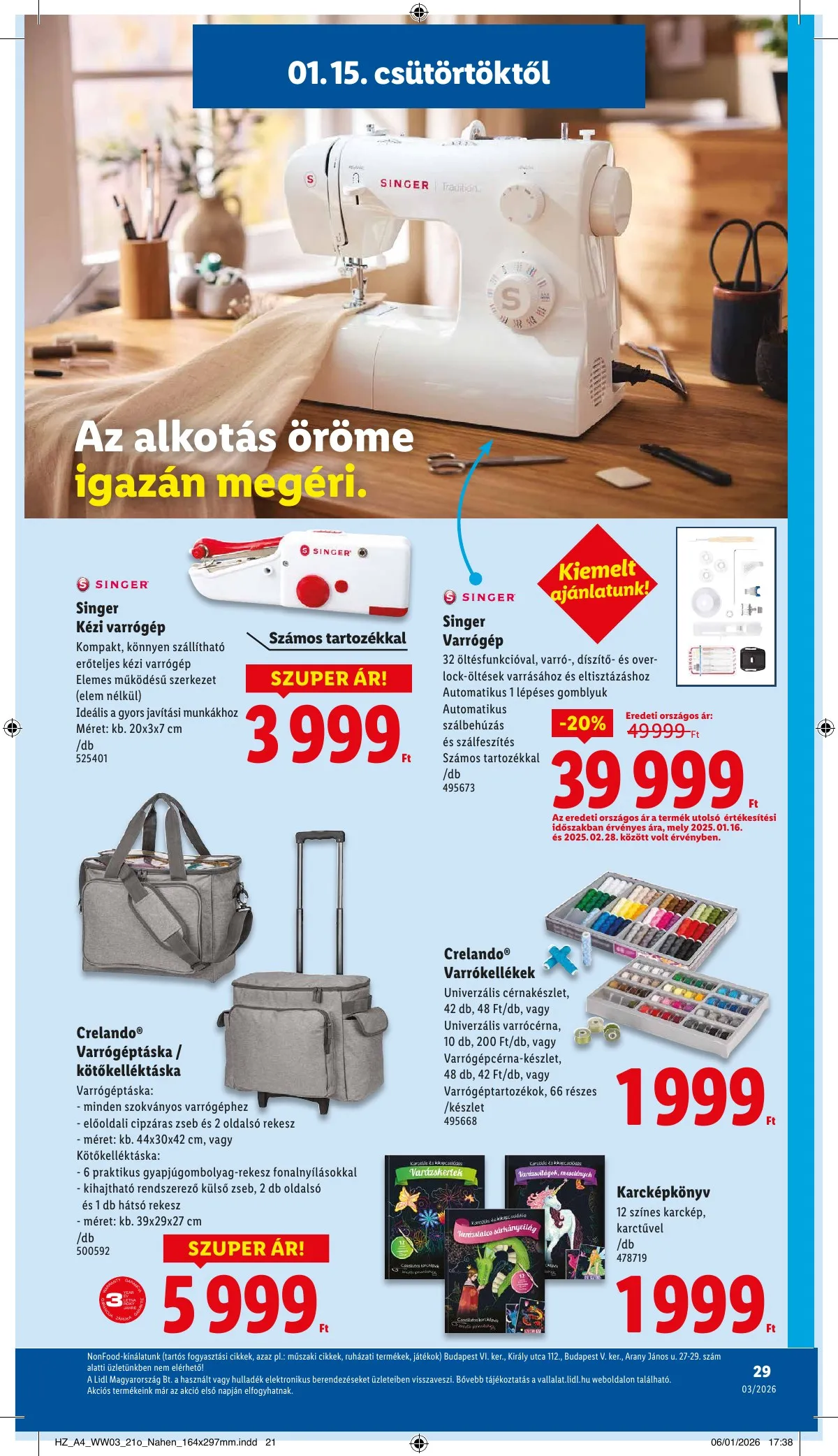 Lidl akciós újság 01.15–01.21 – 29. oldal