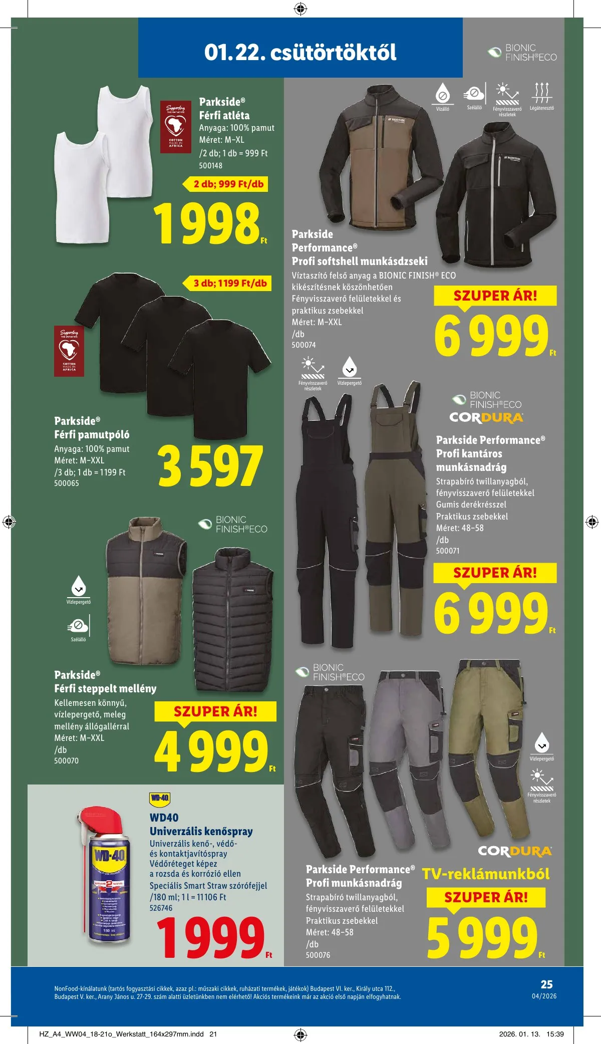Lidl akciós újság 01.22–01.28 – 25. oldal