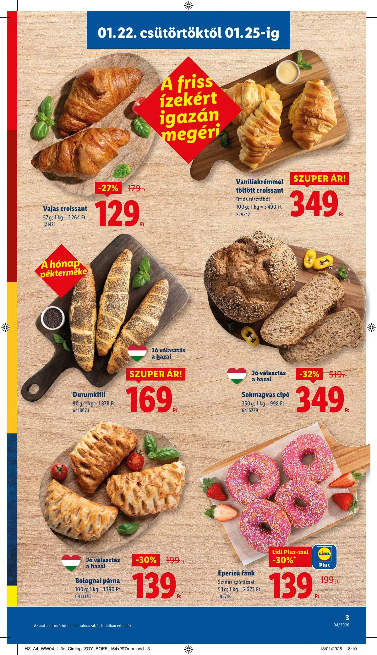Lidl akciós újság 01.22–01.28 – 3. oldal