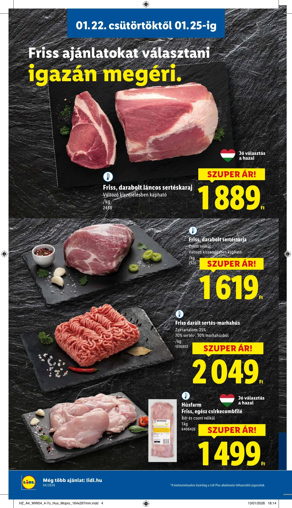 Lidl akciós újság 01.22–01.28 – 4. oldal