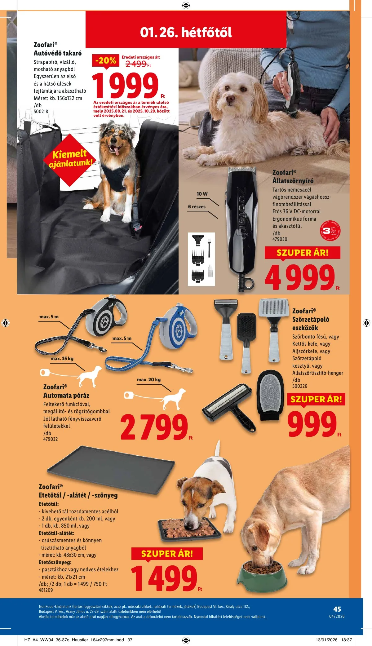 Lidl akciós újság 01.22–01.28 – 45. oldal