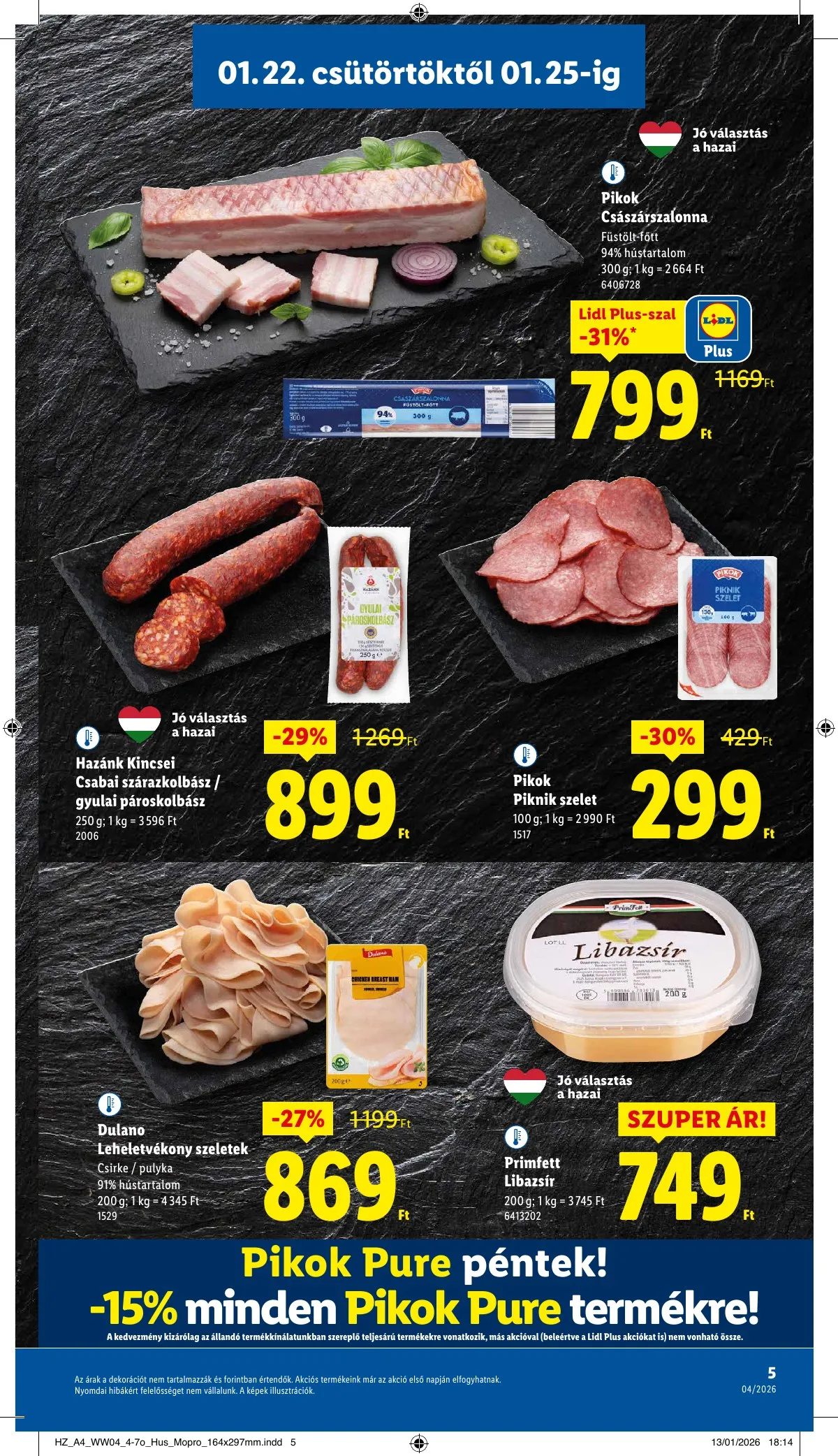 Lidl akciós újság 01.22–01.28 – 5. oldal