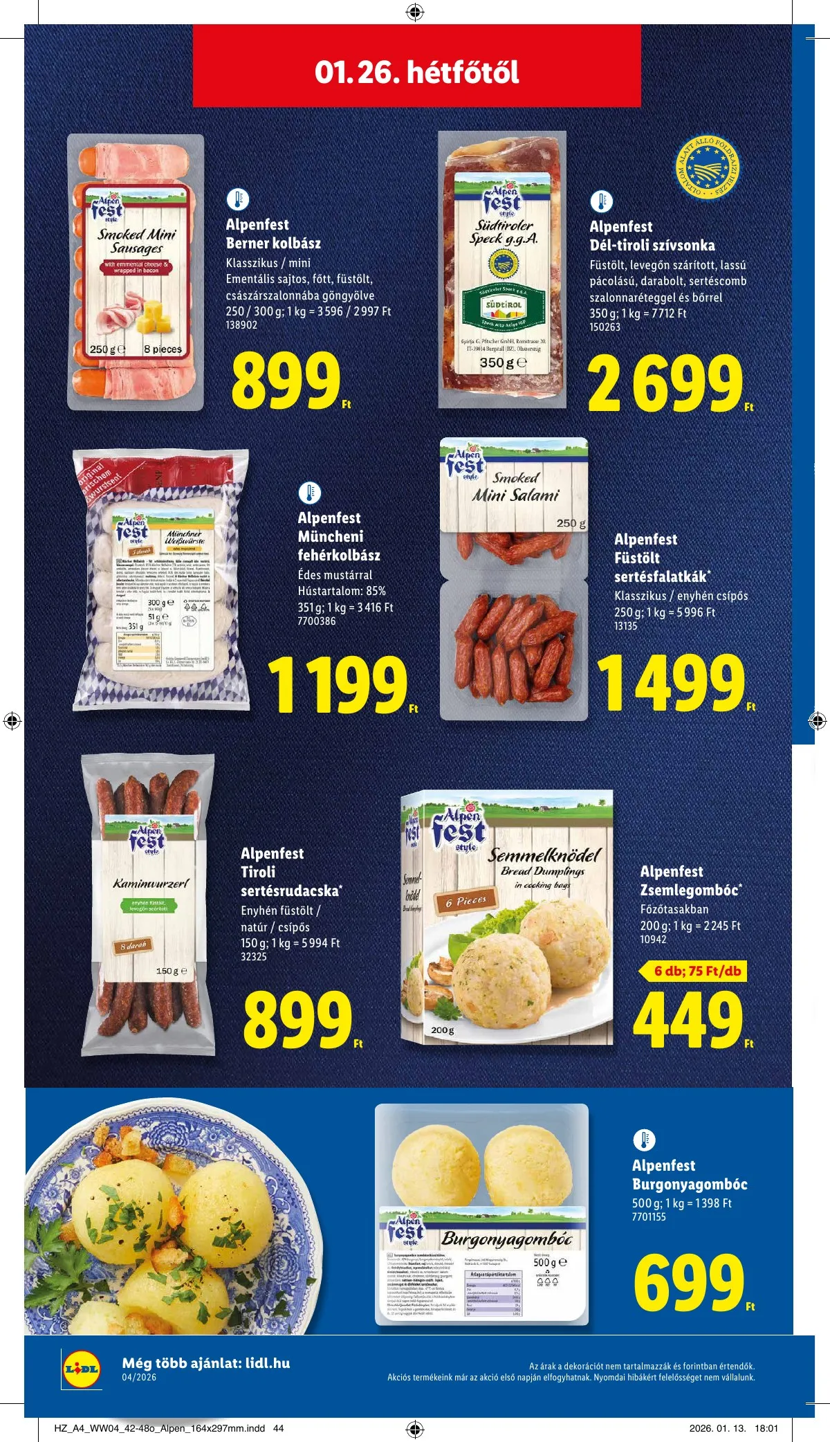 Lidl akciós újság 01.22–01.28 – 54. oldal