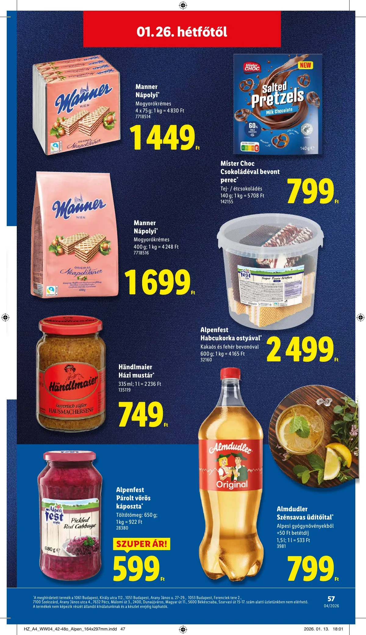 Lidl akciós újság 01.22–01.28 – 57. oldal