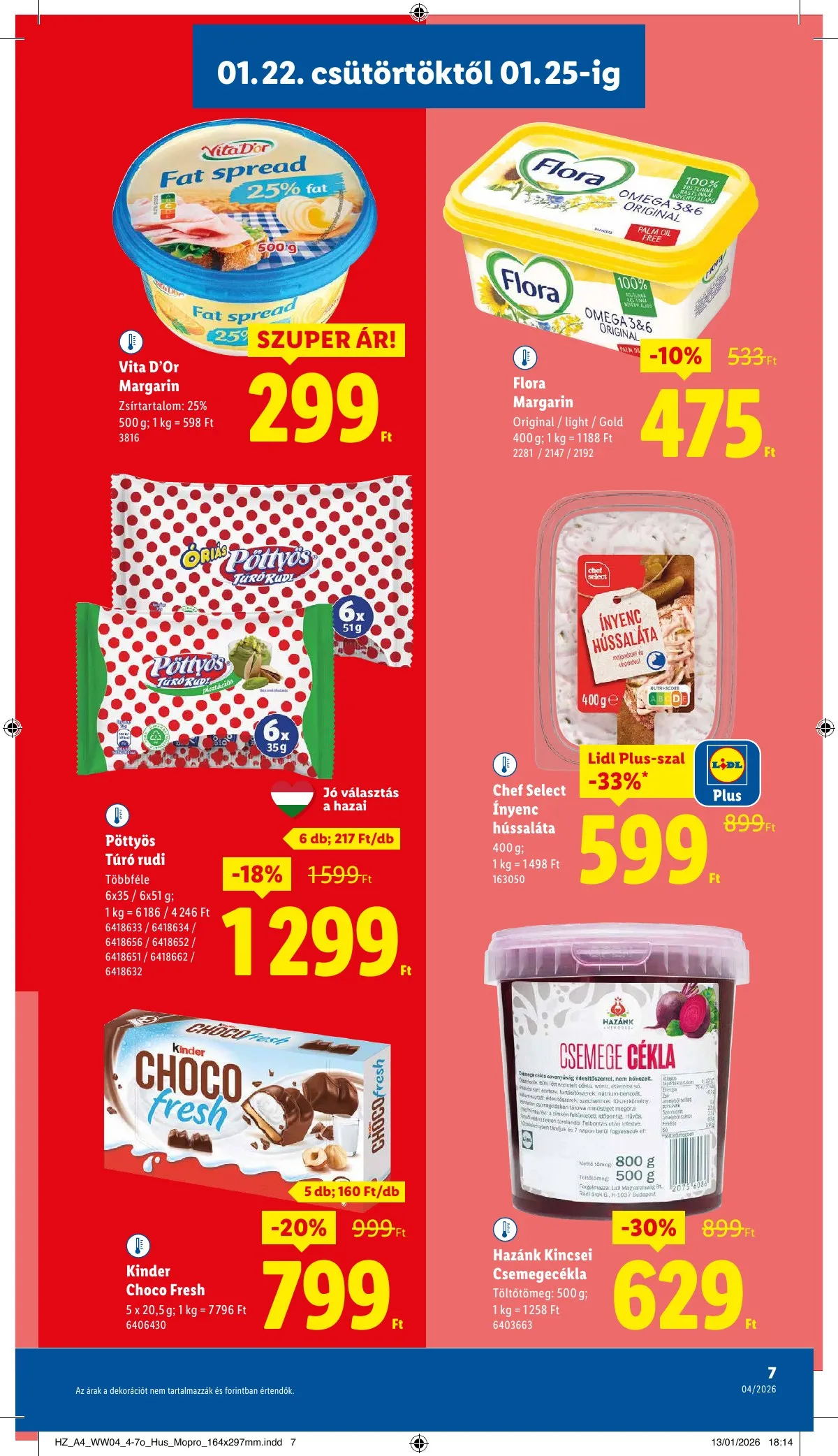 Lidl akciós újság 01.22–01.28 – 7. oldal