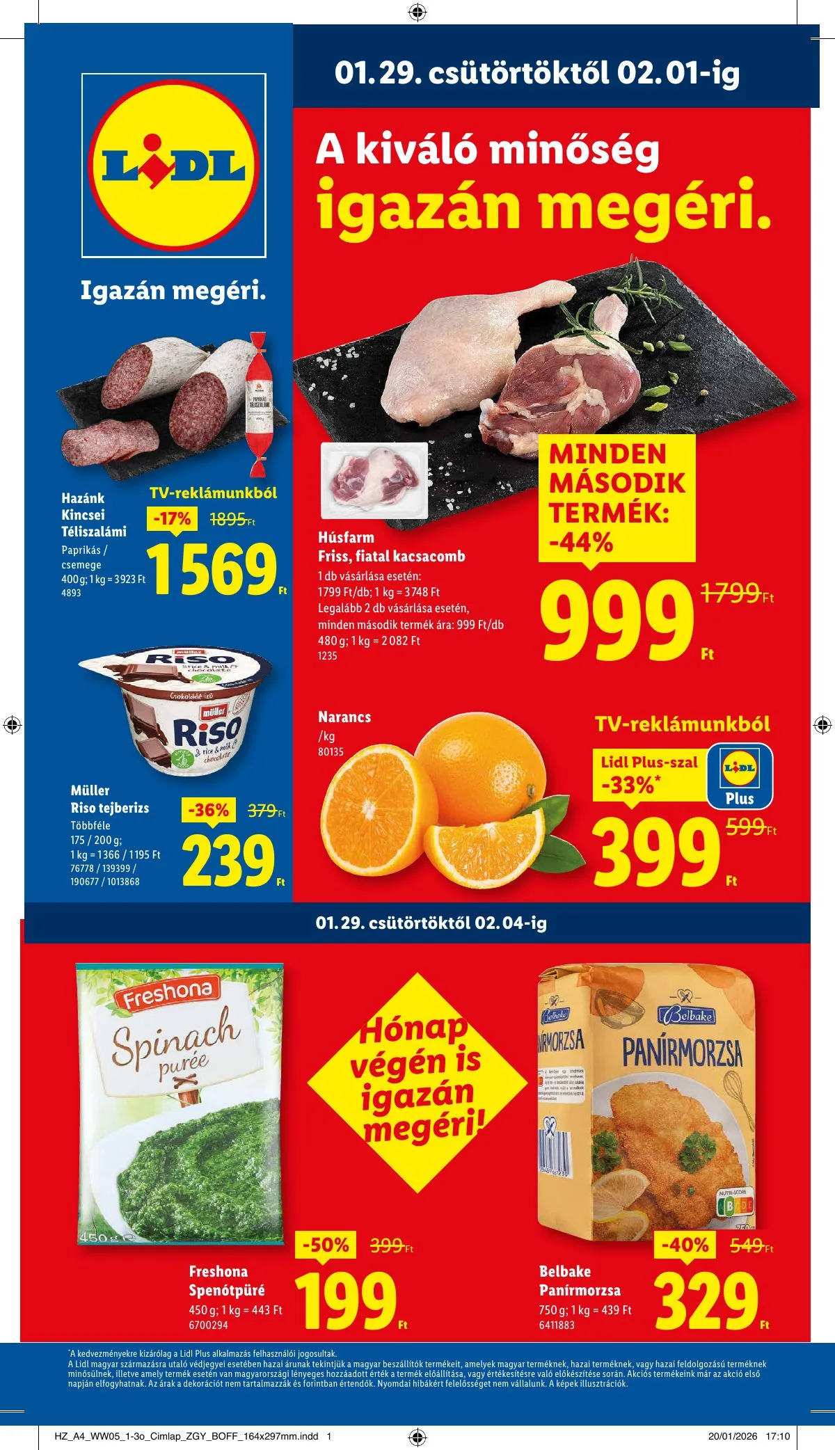 Lidl akciós újság 01.29–02.04