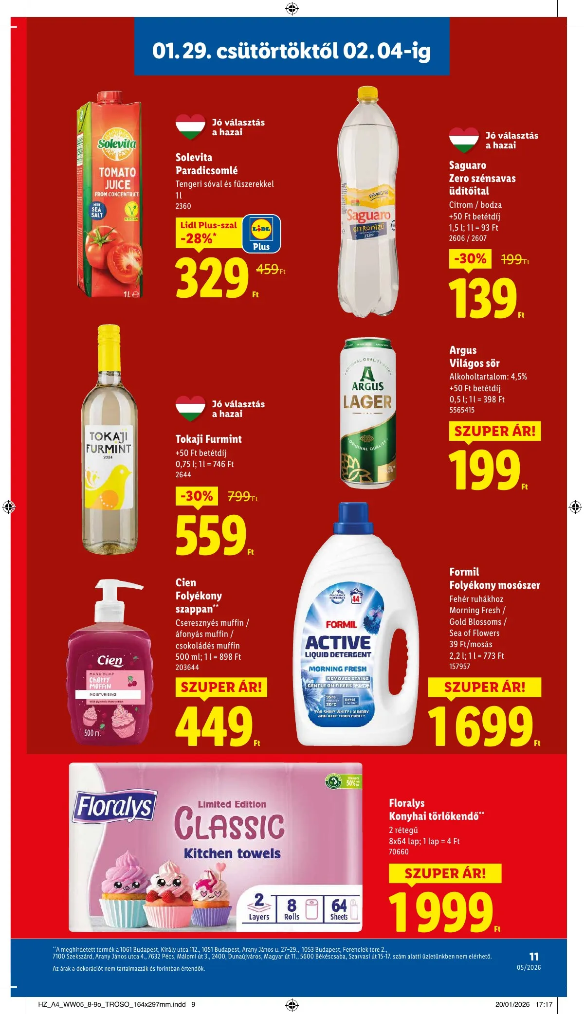 Lidl akciós újság 01.29–02.04 – 11. oldal