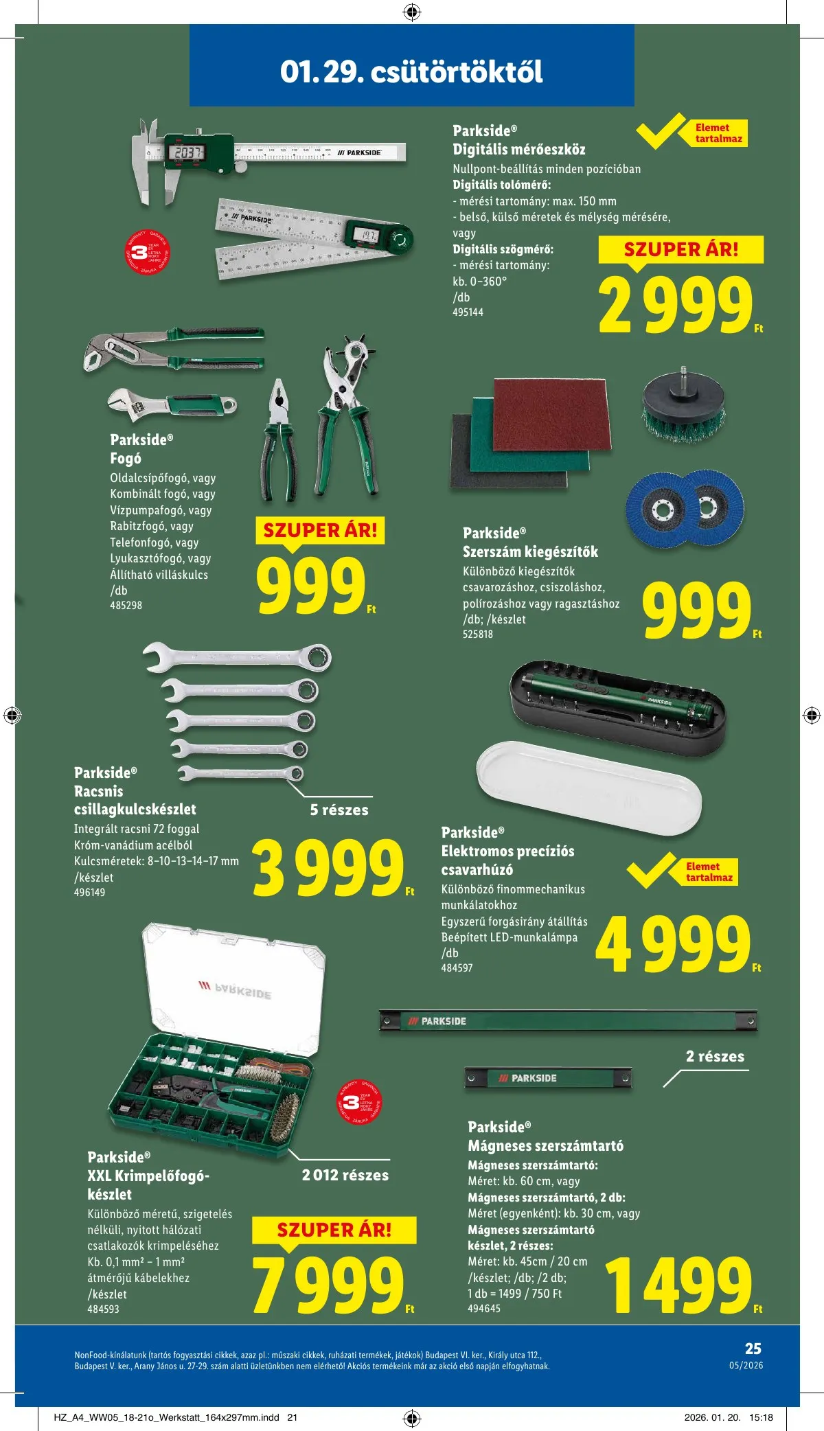 Lidl akciós újság 01.29–02.04 – 25. oldal