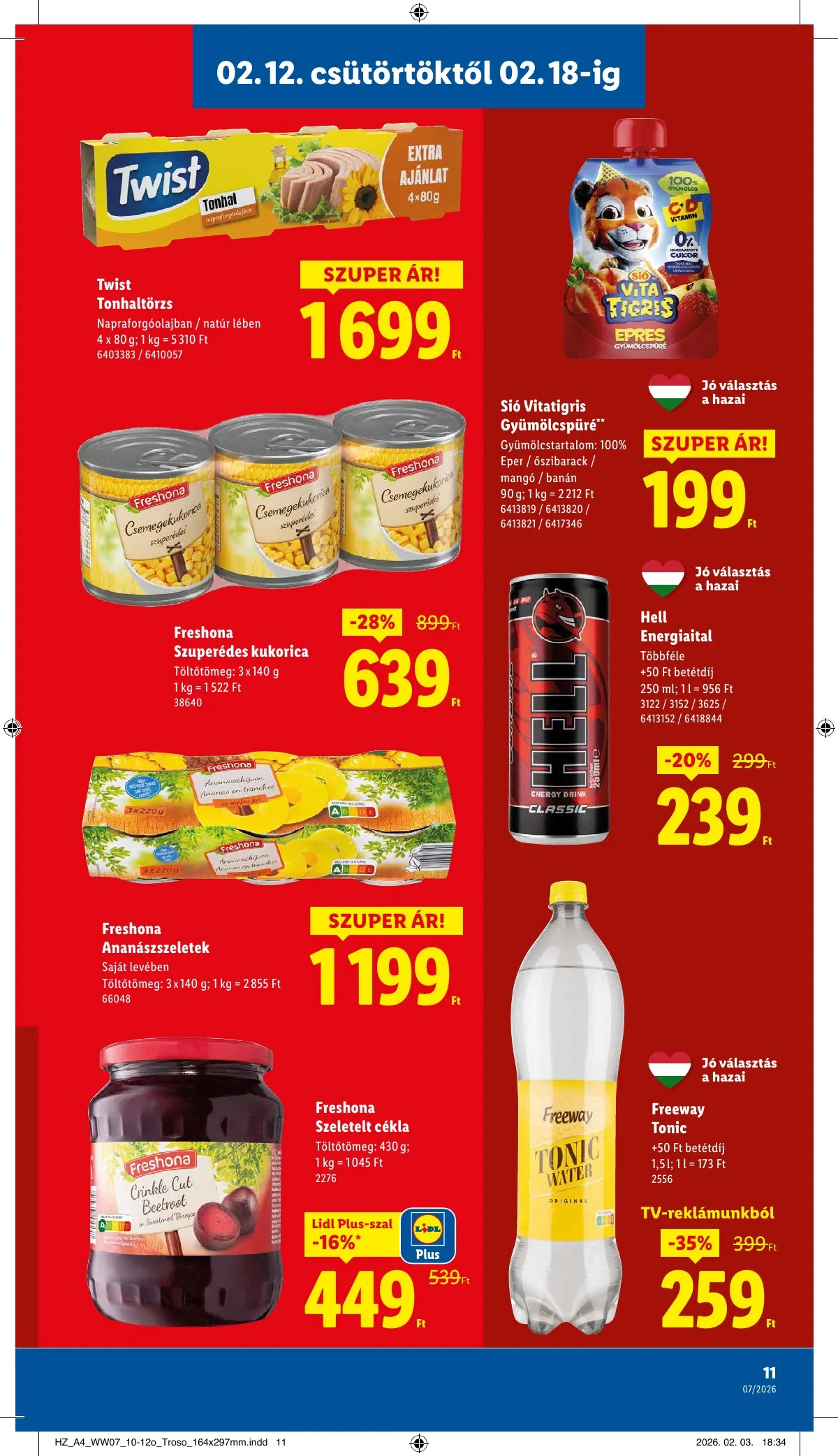 Lidl akciós újság 02.12–02.18 – 11. oldal