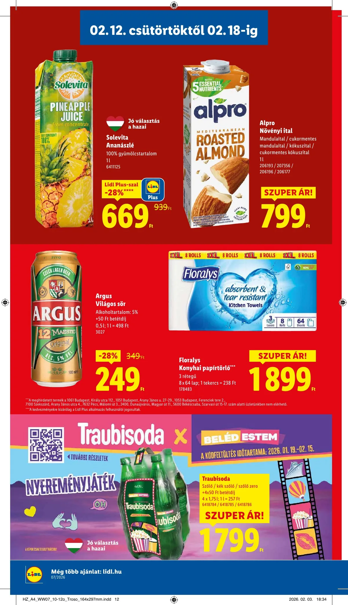 Lidl akciós újság 02.12–02.18 – 12. oldal