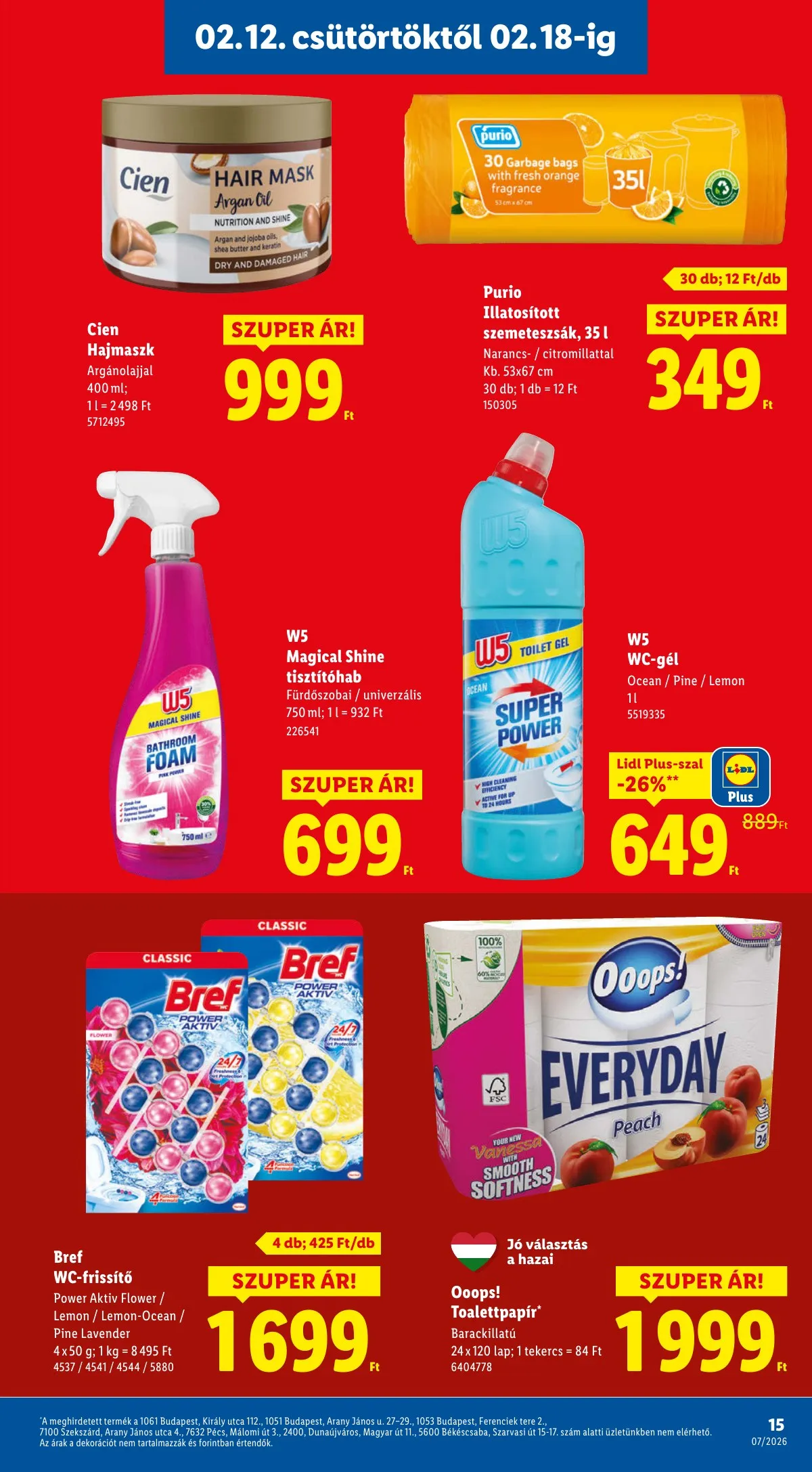 Lidl akciós újság 02.12–02.18 – 15. oldal