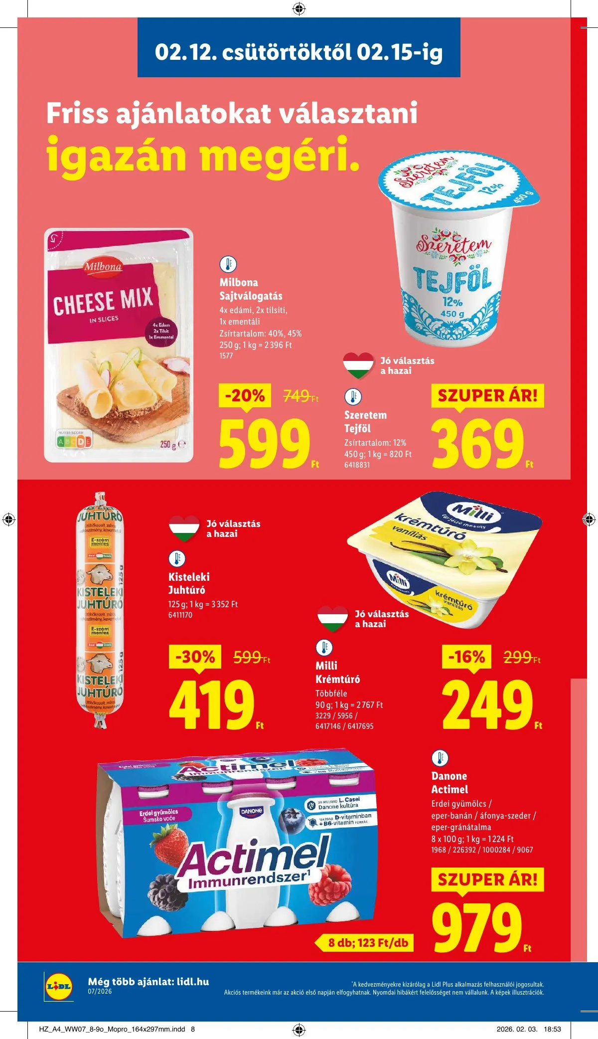 Lidl akciós újság 02.12–02.18 – 8. oldal