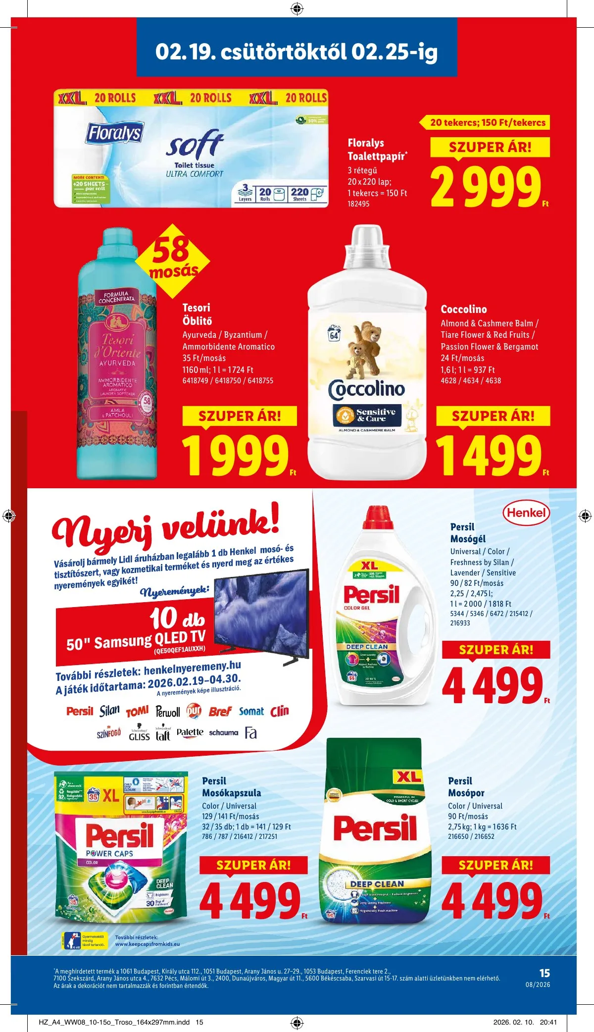 Lidl akciós újság 02.19–02.25 – 15. oldal