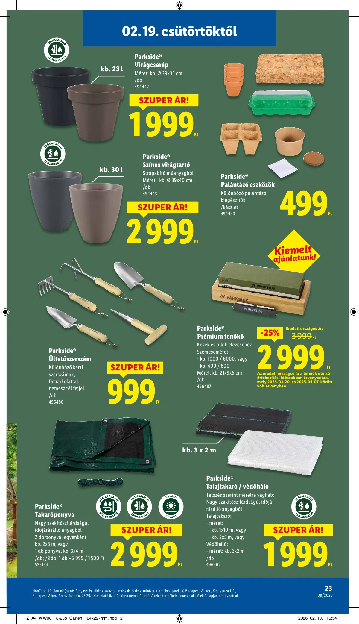 Lidl akciós újság 02.19–02.25 – 23. oldal