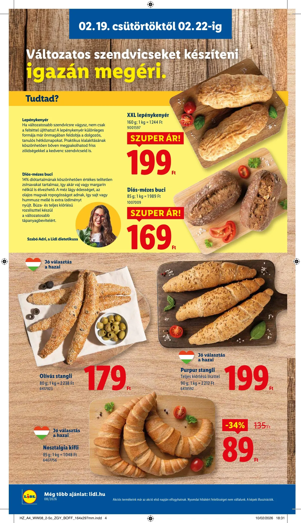 Lidl akciós újság 02.19–02.25 – 4. oldal