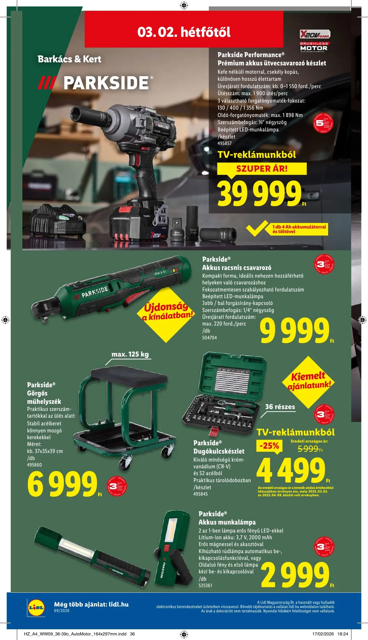 Lidl akciós újság 02.26–03.04 – 50. oldal