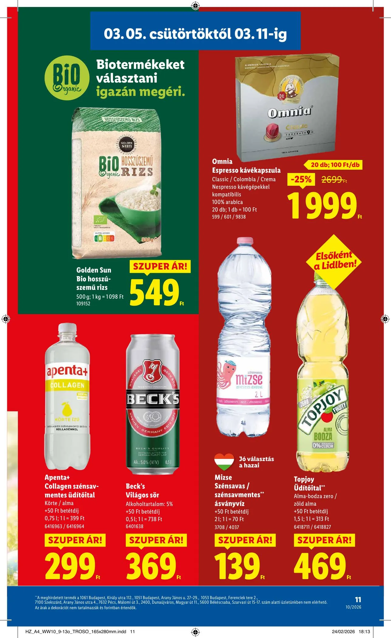 Lidl akciós újság 03.05–03.11 – 11. oldal