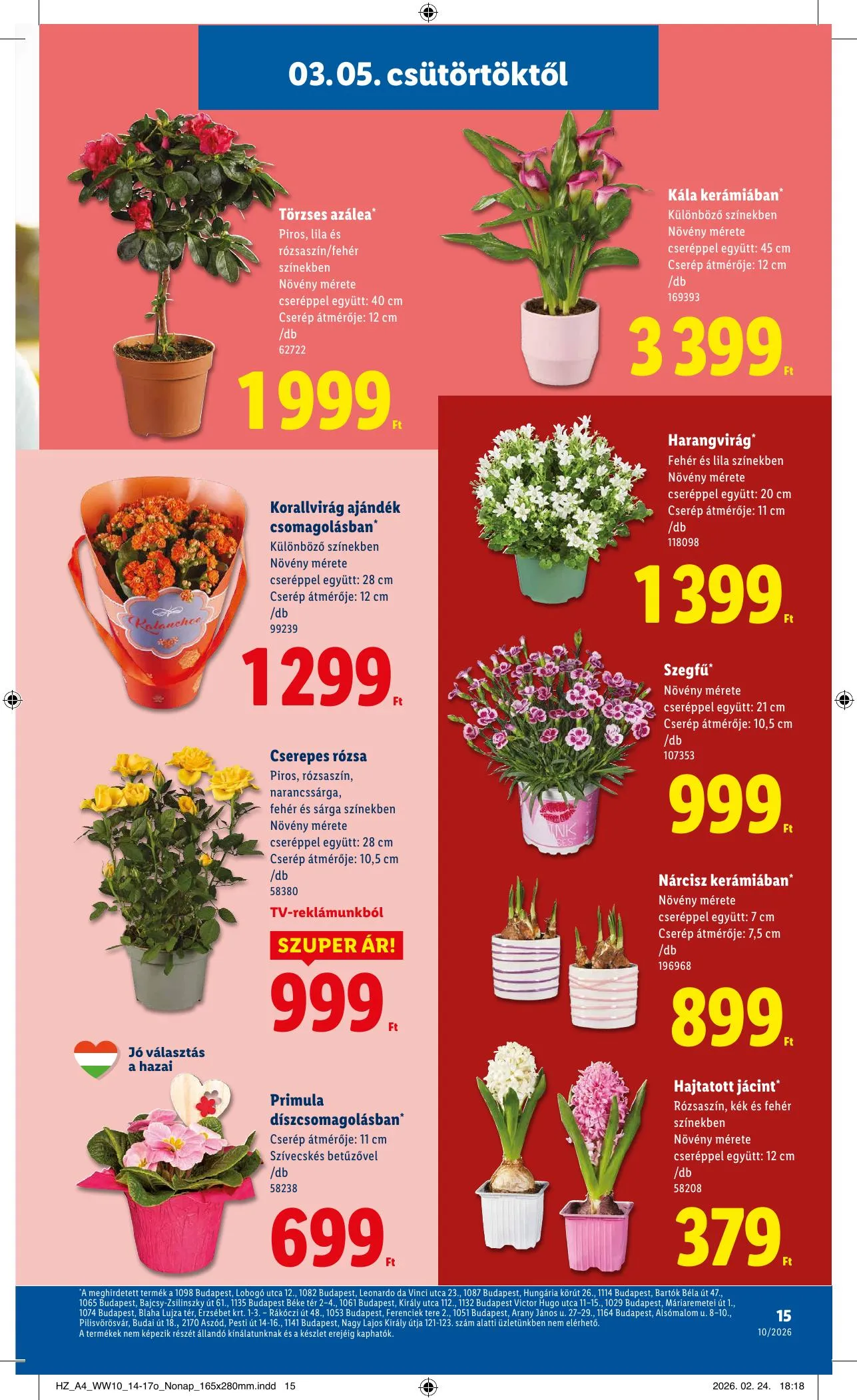 Lidl akciós újság 03.05–03.11 – 15. oldal