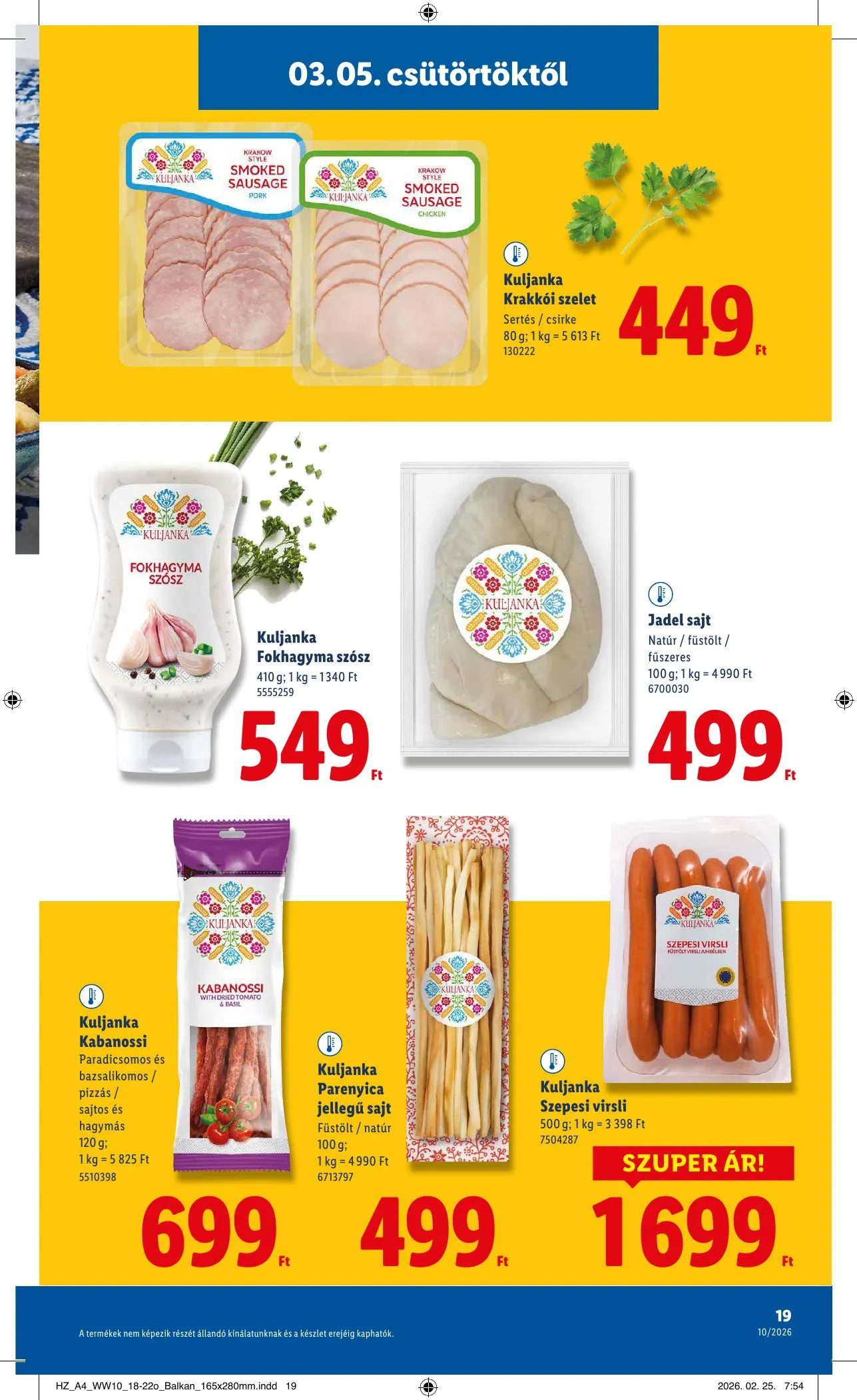 Lidl akciós újság 03.05–03.11 – 19. oldal