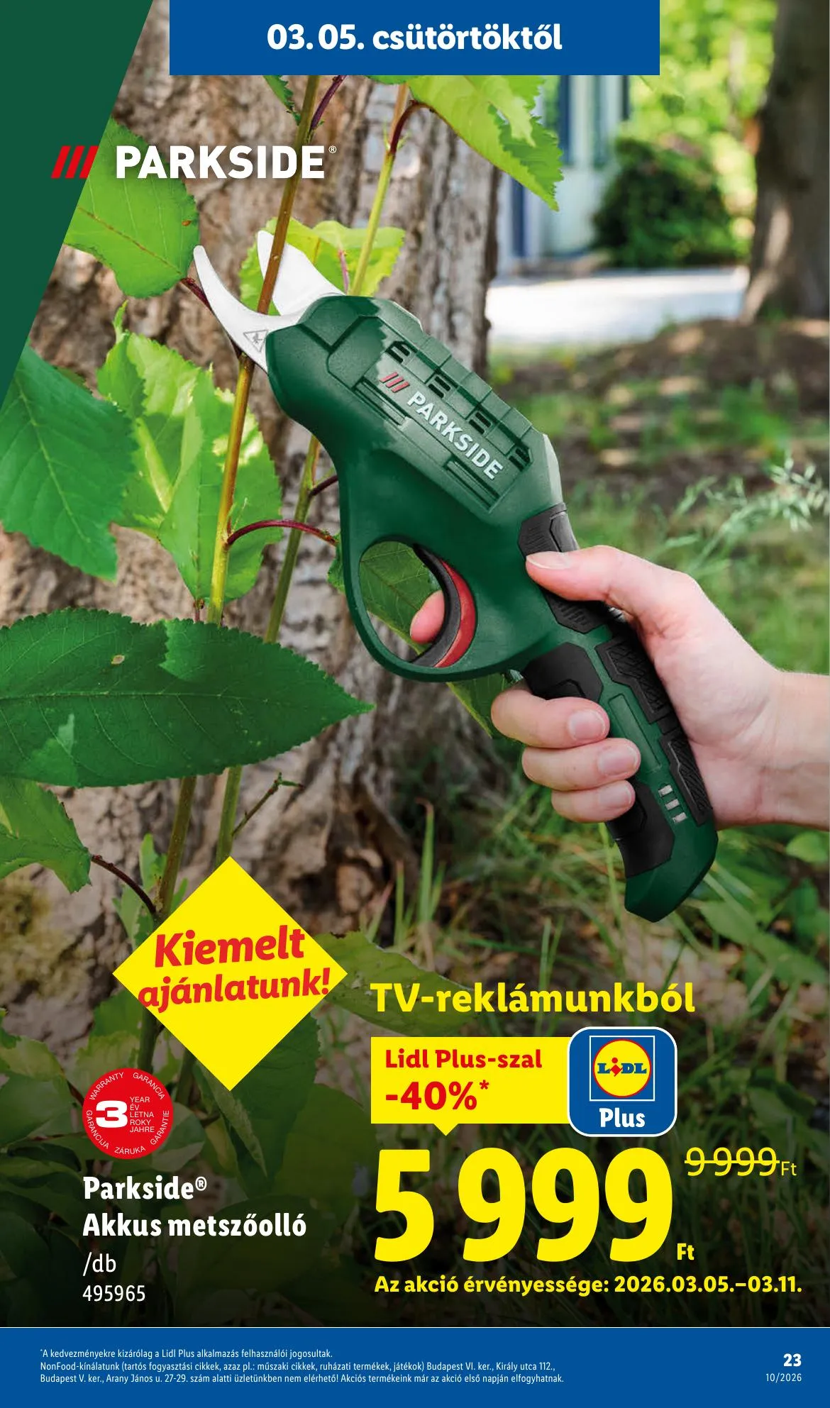 Lidl akciós újság 03.05–03.11 – 23. oldal