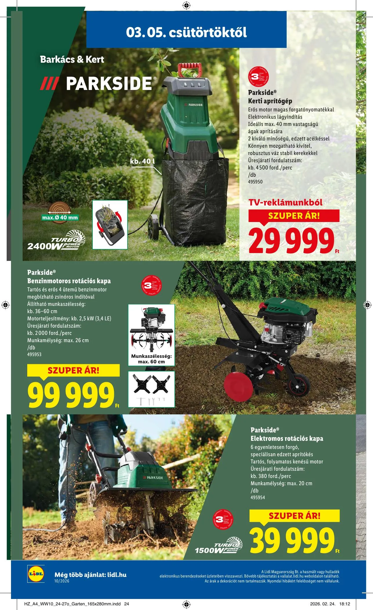 Lidl akciós újság 03.05–03.11 – 24. oldal