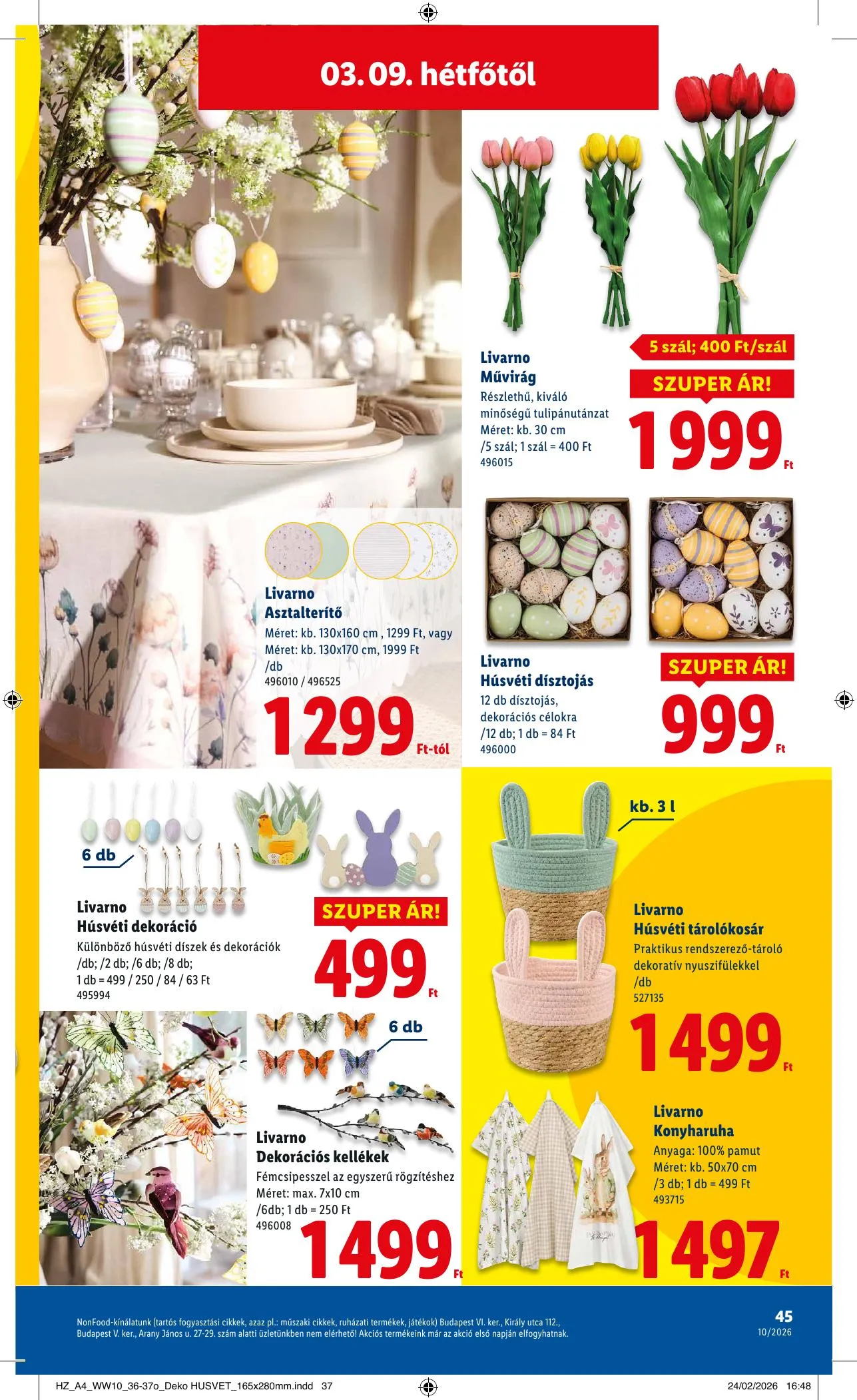 Lidl akciós újság 03.05–03.11 – 45. oldal