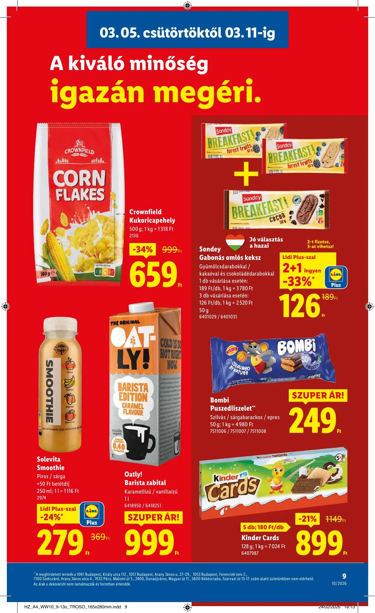 Lidl akciós újság 03.05–03.11 – 9. oldal