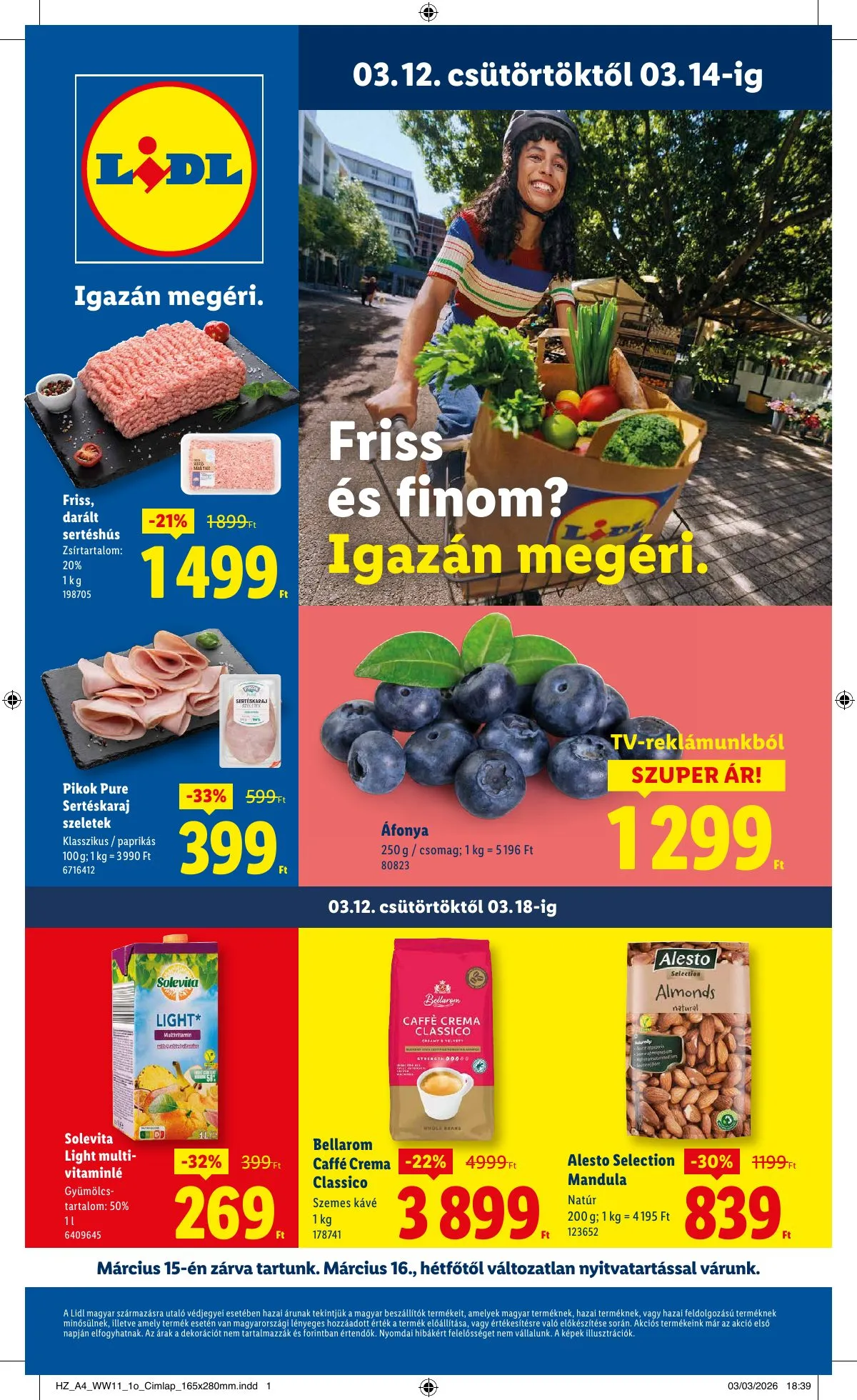 Lidl akciós újság 03.12–03.18