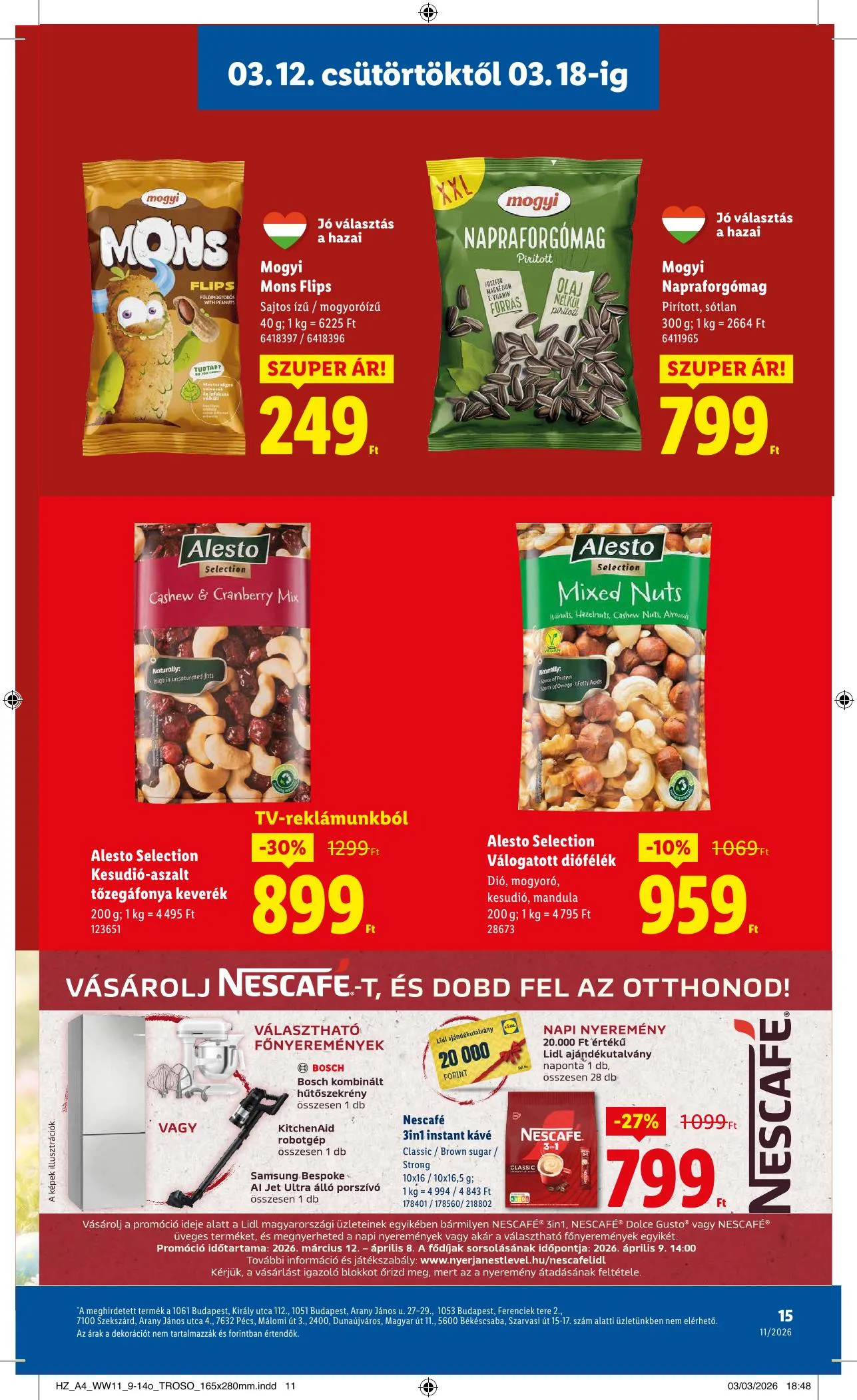 Lidl akciós újság 03.12–03.18 – 15. oldal